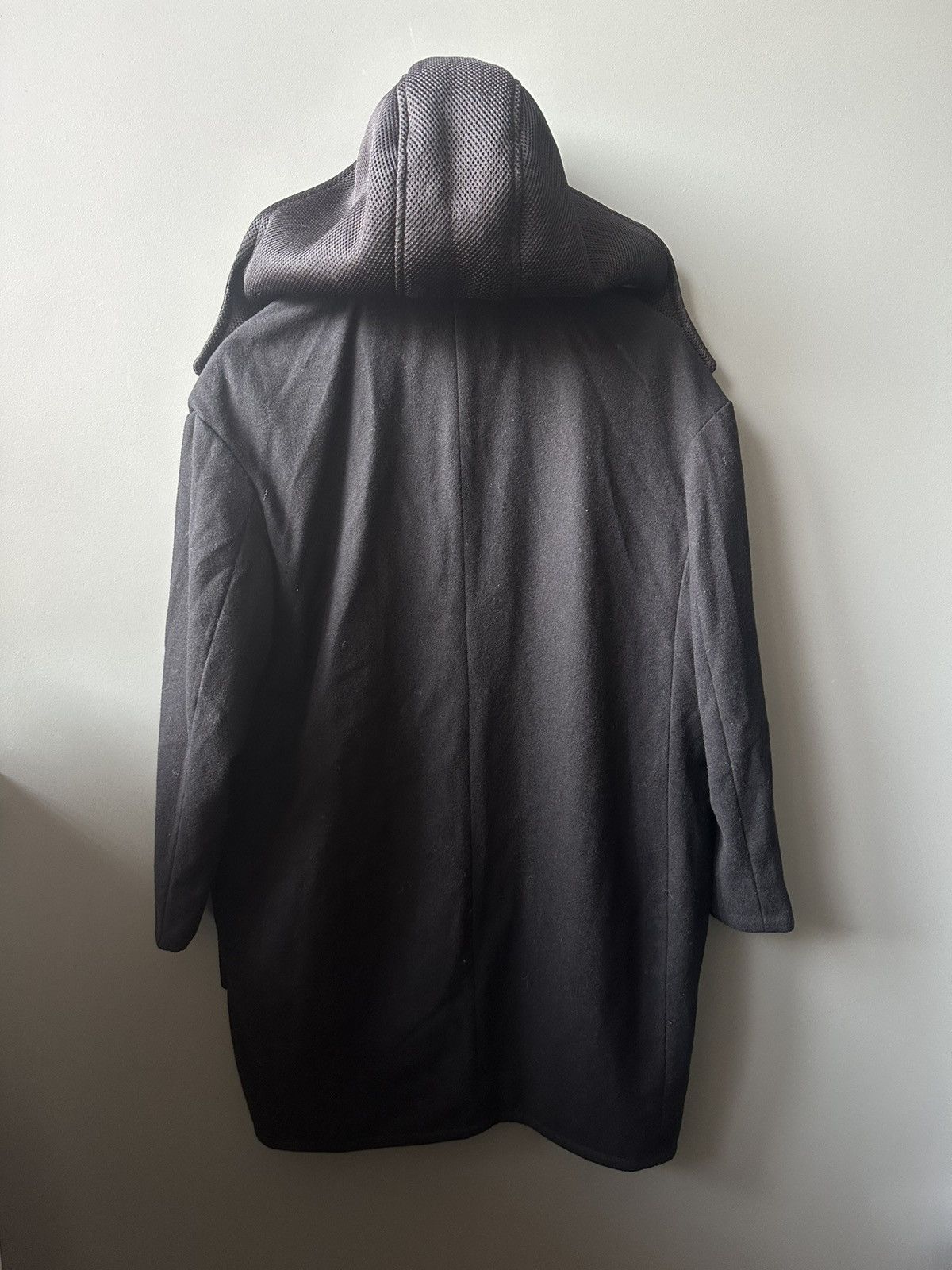 Cop Copine COP COPINE Manteu Mileni Black Wool Hooded Overcoat Size 38 Size XS / US 0-2 / IT 36-38 - 6 Thumbnail