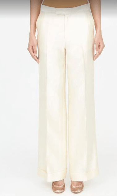 image of Maison Margiela O1W1Db10324 Pants In White, Women's