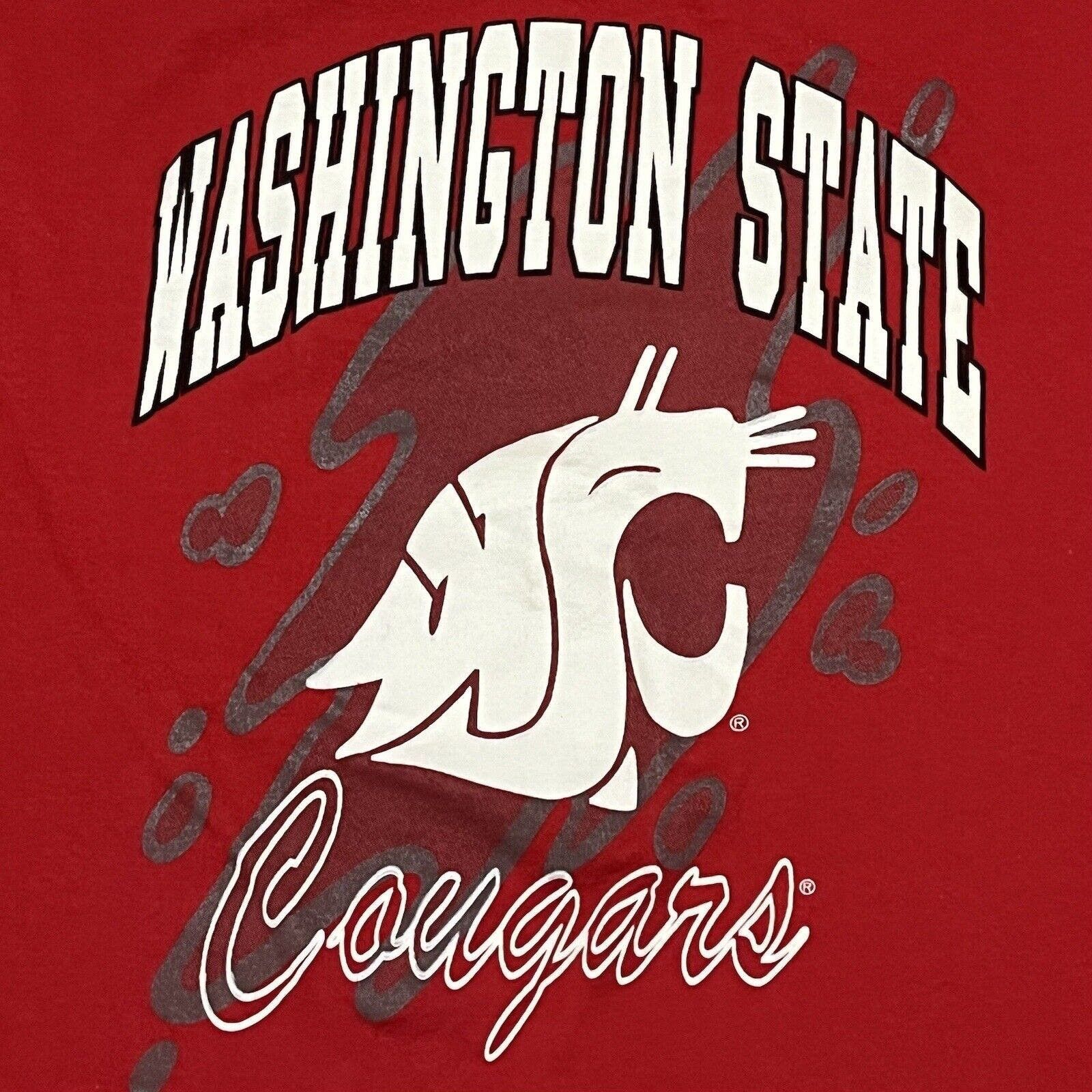 Vintage VTG 1990’s Discus Washington St. Cougars Graphic T-shirt XL Size US XL / EU 56 / 4 - 7 Thumbnail