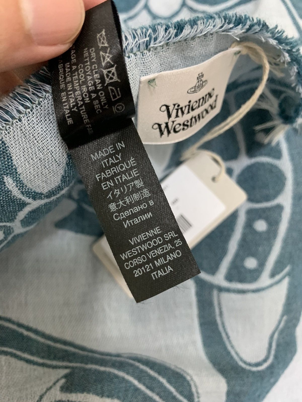 Vivienne Westwood Vivienne Westwood Large Multi Logo Scarf Size ONE SIZE - 6 Thumbnail