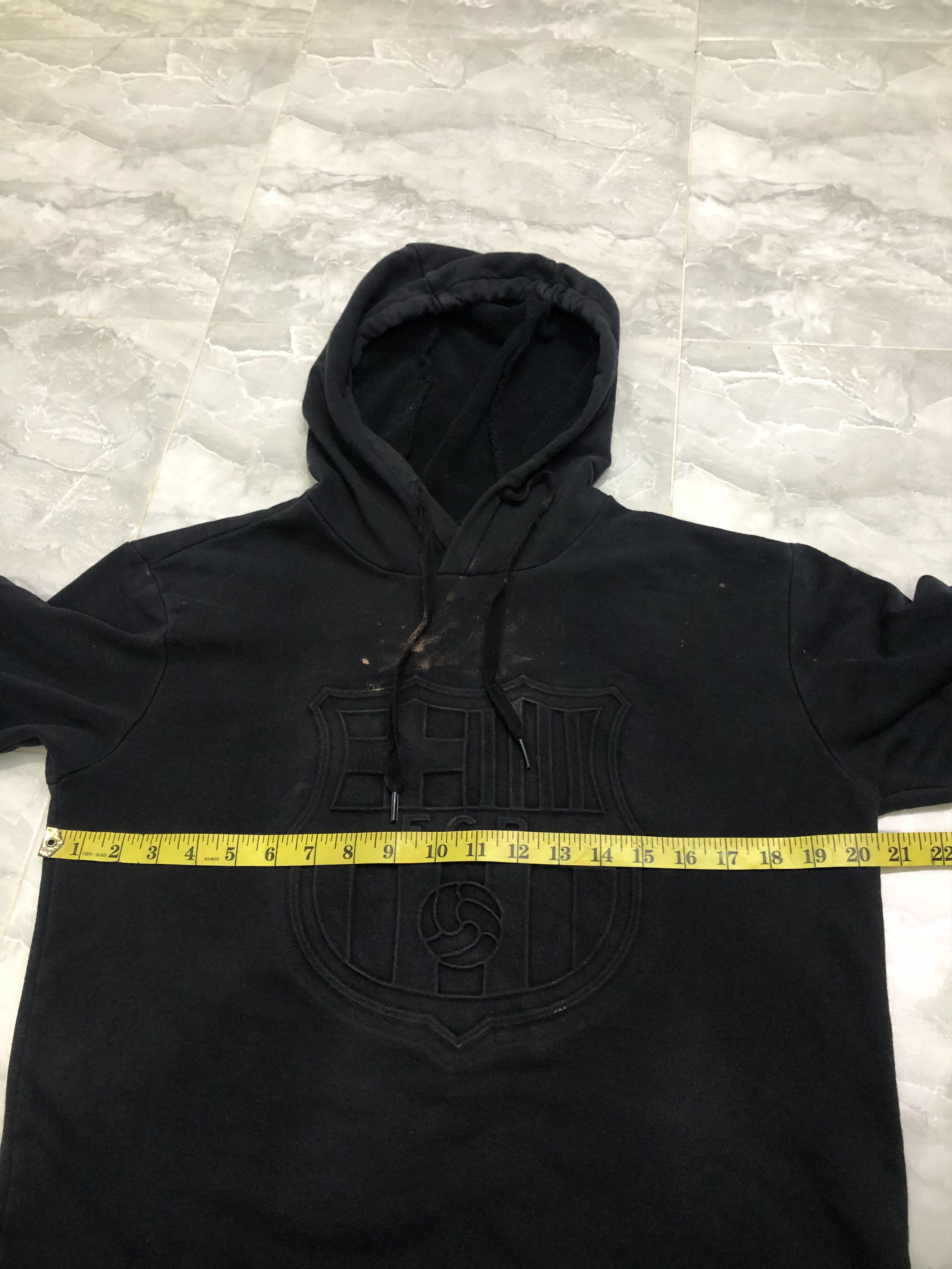 Other FC Barcelona Embossed Crest Black Hoodie Distressed Size US S / EU 44-46 / 1 - 13 Thumbnail