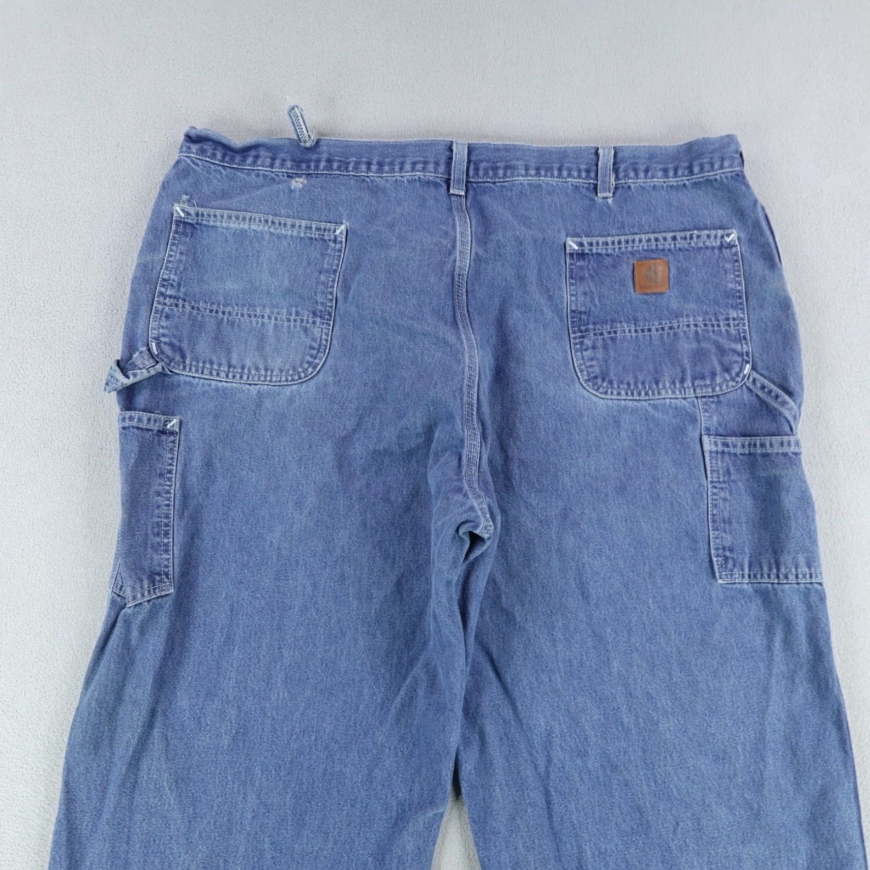 Carhartt Carhartt Jeans Blue Dungaree Fit Men's Big & Tall 42x30 Regular Denim Work Pants Size US 42 / EU 58 - 6 Thumbnail