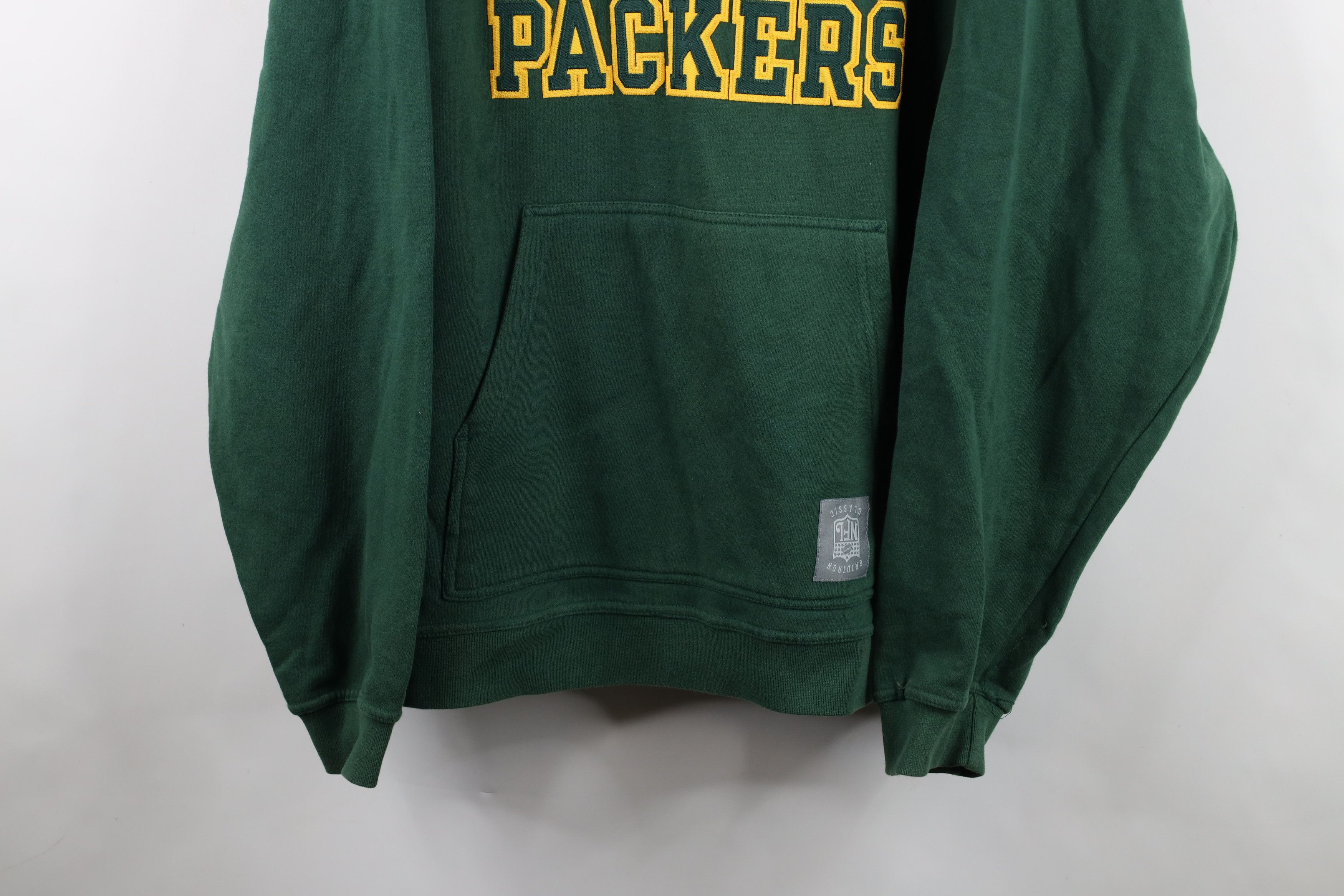 Reebok Vintage 90s Reebok Heavyweight Green Bay Packers Hoodie Size US XL / EU 56 / 4 - 3 Thumbnail