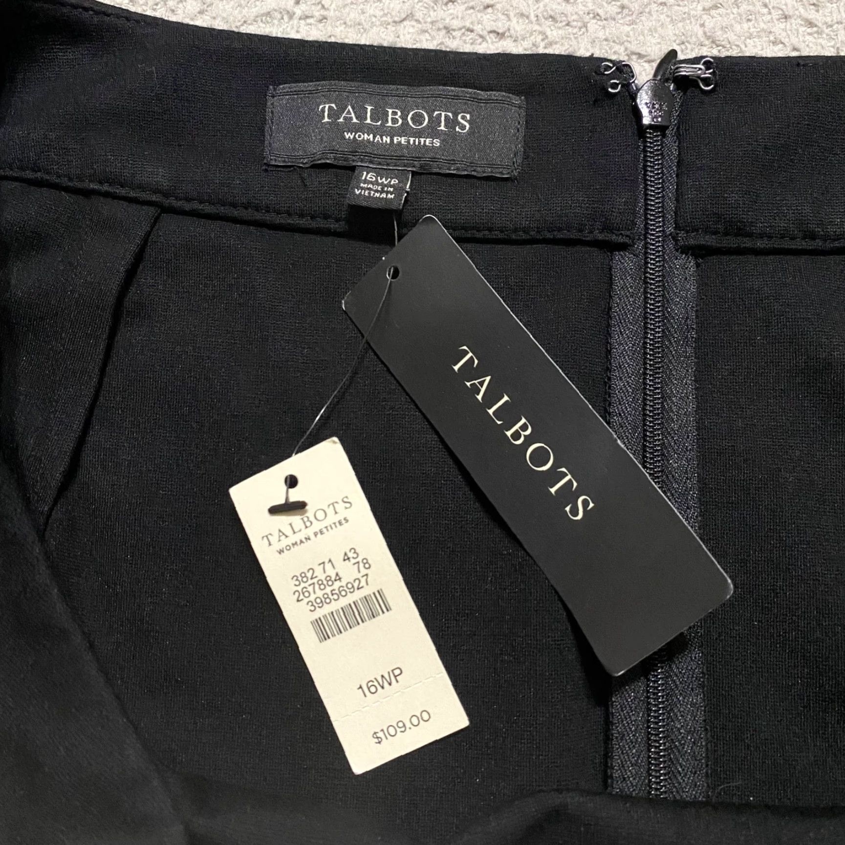 Talbots Talbots Skirt 16W Black Knee Length Straight Pencil Womens Plus NWT Size 38" / US 16 / IT 52 - 4 Thumbnail