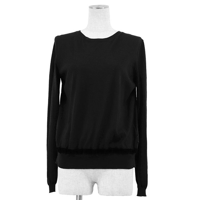 Moncler Moncler Moncler high gauge wool silk combination top Textile Tops DUTY FREE for USA Size ONE SIZE - 1 Thumbnail