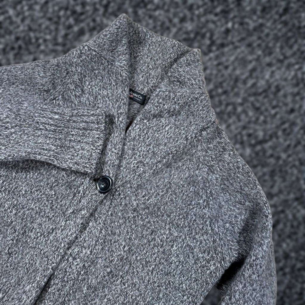 Ralph Lauren Polo Ralph Lauren Cardigan Sweater Wool Ladies L Shawl Collar Gray merchandising style unsure** Size L / US 10 / IT 46 - 1 Thumbnail