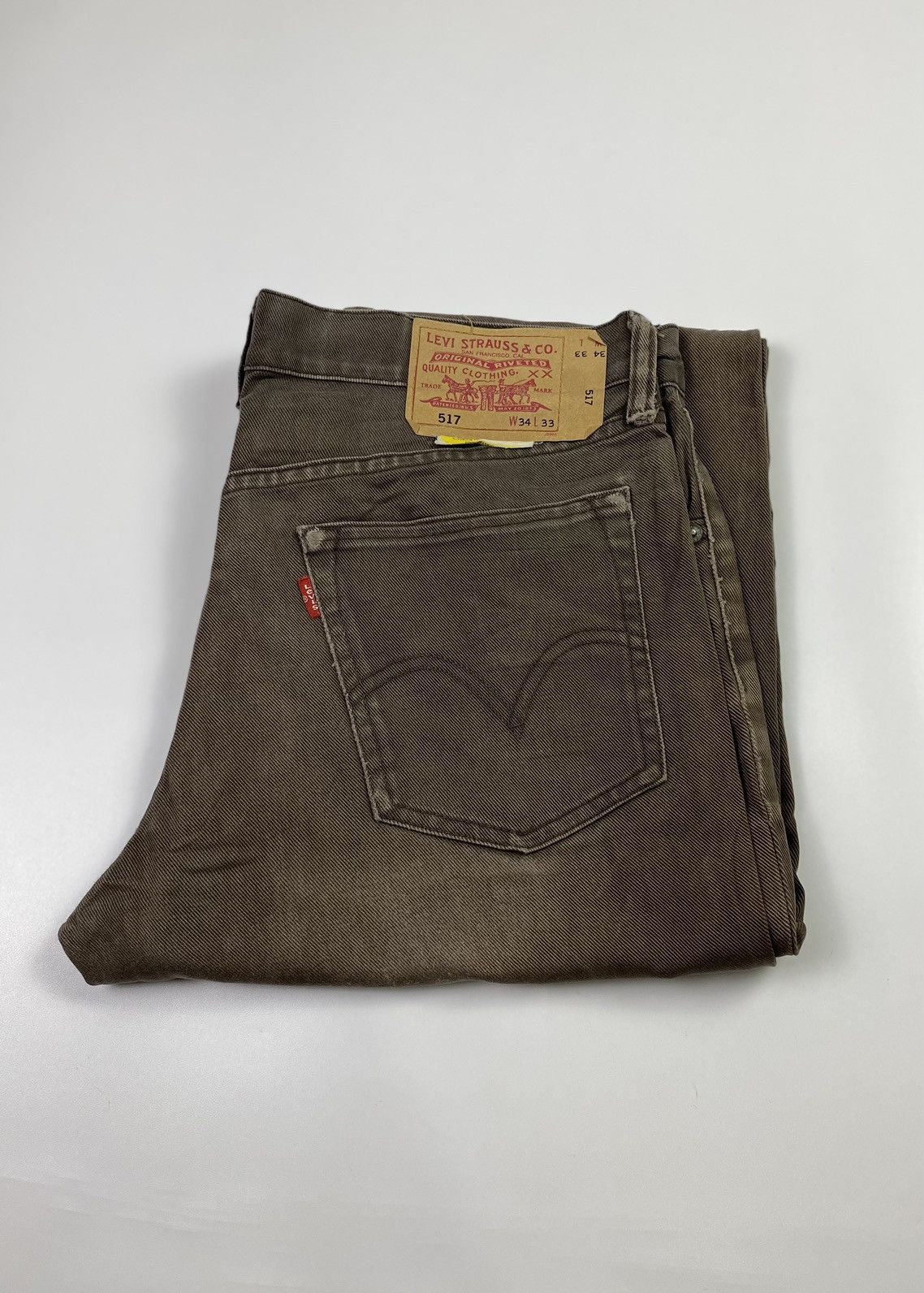 Levi's vintage levis 517 faded brown jeans pant Size US 35 - 9 Thumbnail