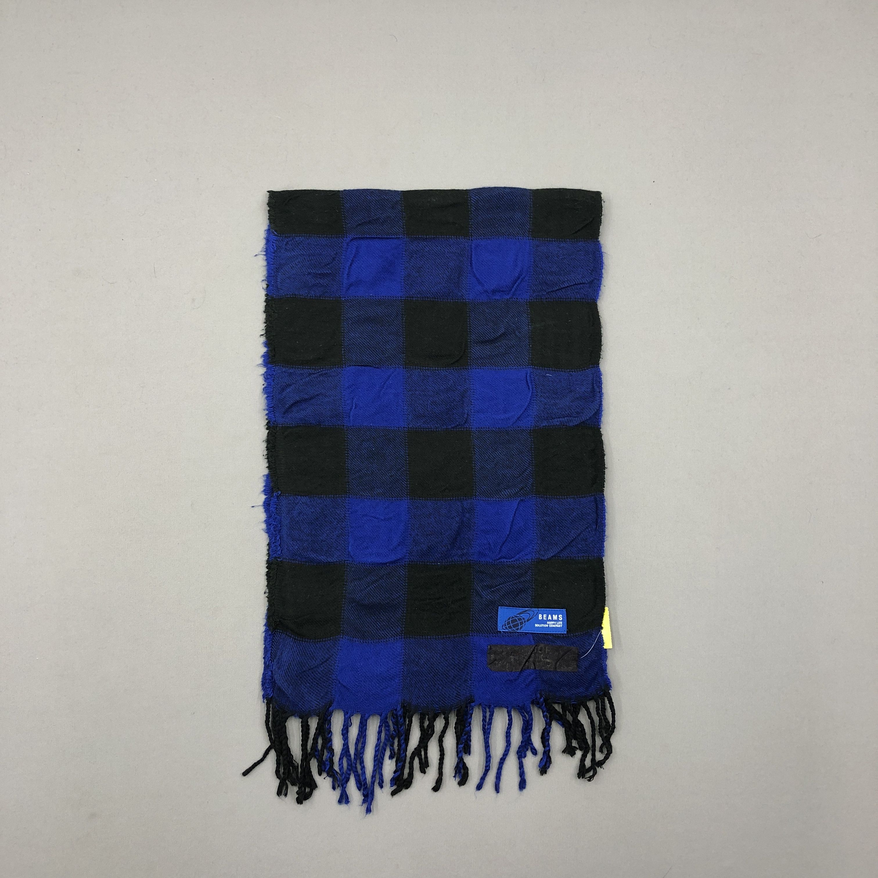 Beams Plus Vintage Beams Scarf Muffler Wool Tartan Plaid Scarves Size ONE SIZE - 2 Thumbnail