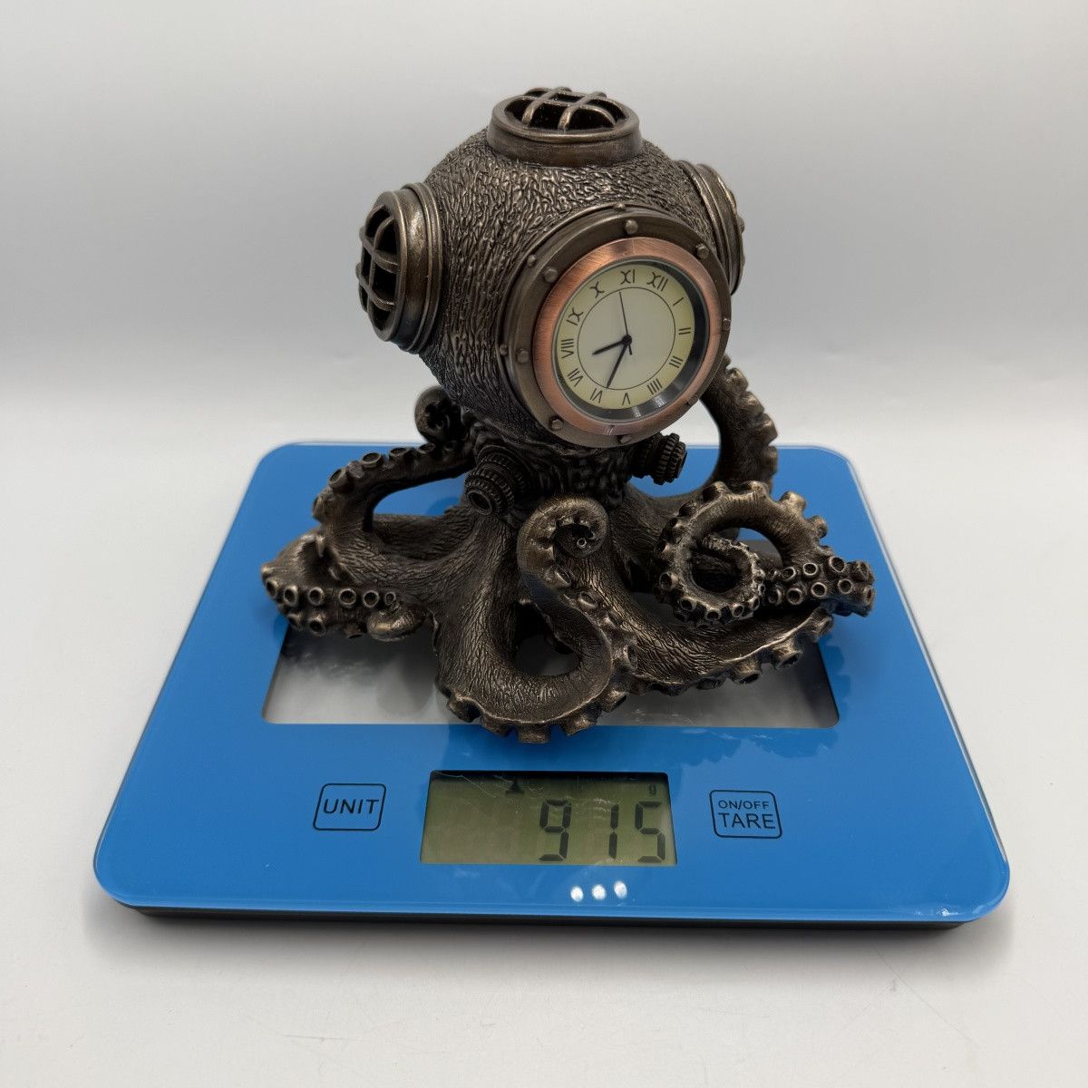 Other Octopus Desk Clock Bronze Steampunk Nautical Quartz Statue Size ONE SIZE - 8 Thumbnail