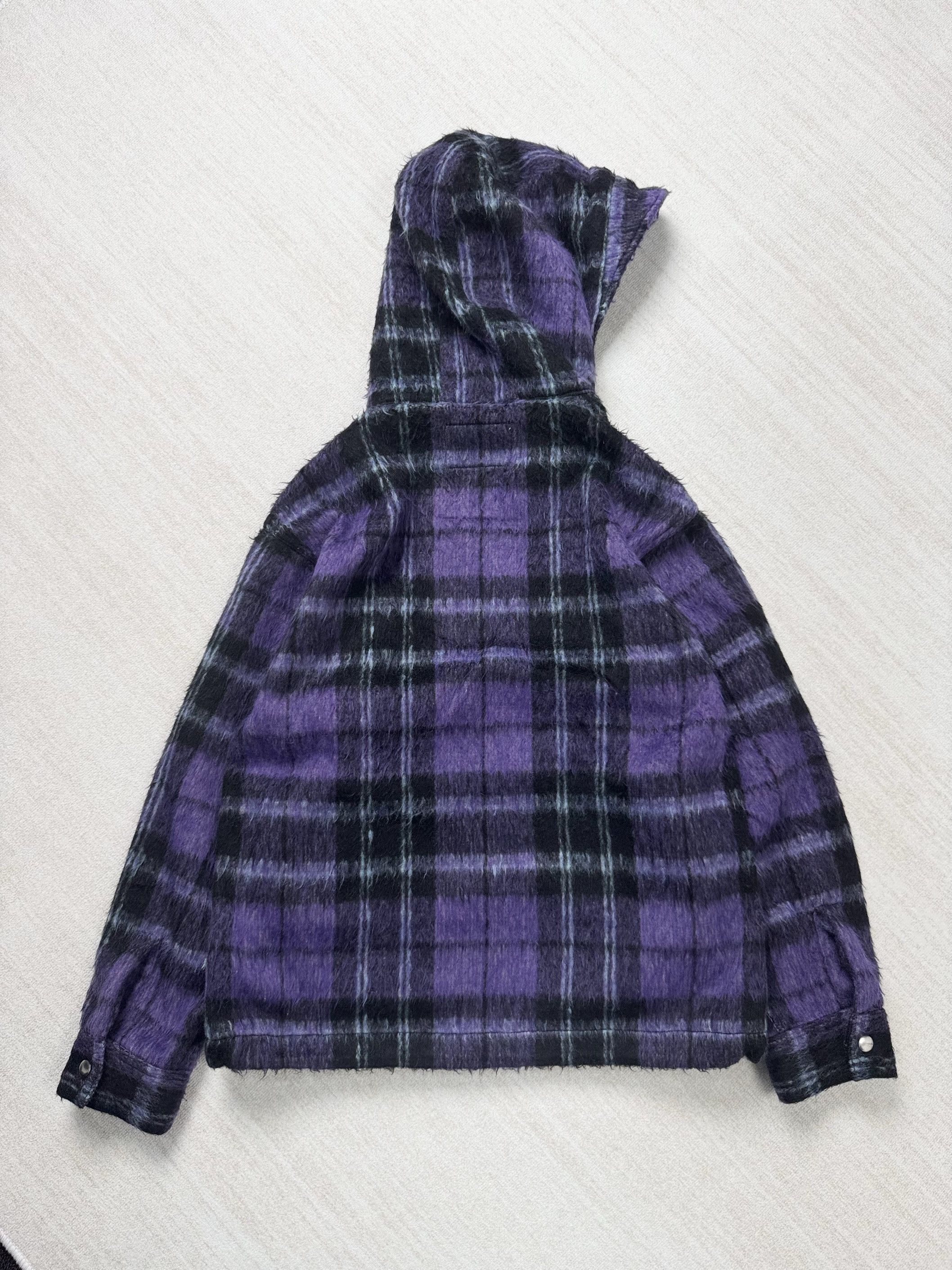 Japanese Brand UNWORN* FUTURE ARCHIVE FURRY HOODED JACKET PURPLE Size US M / EU 48-50 / 2 - 9 Thumbnail