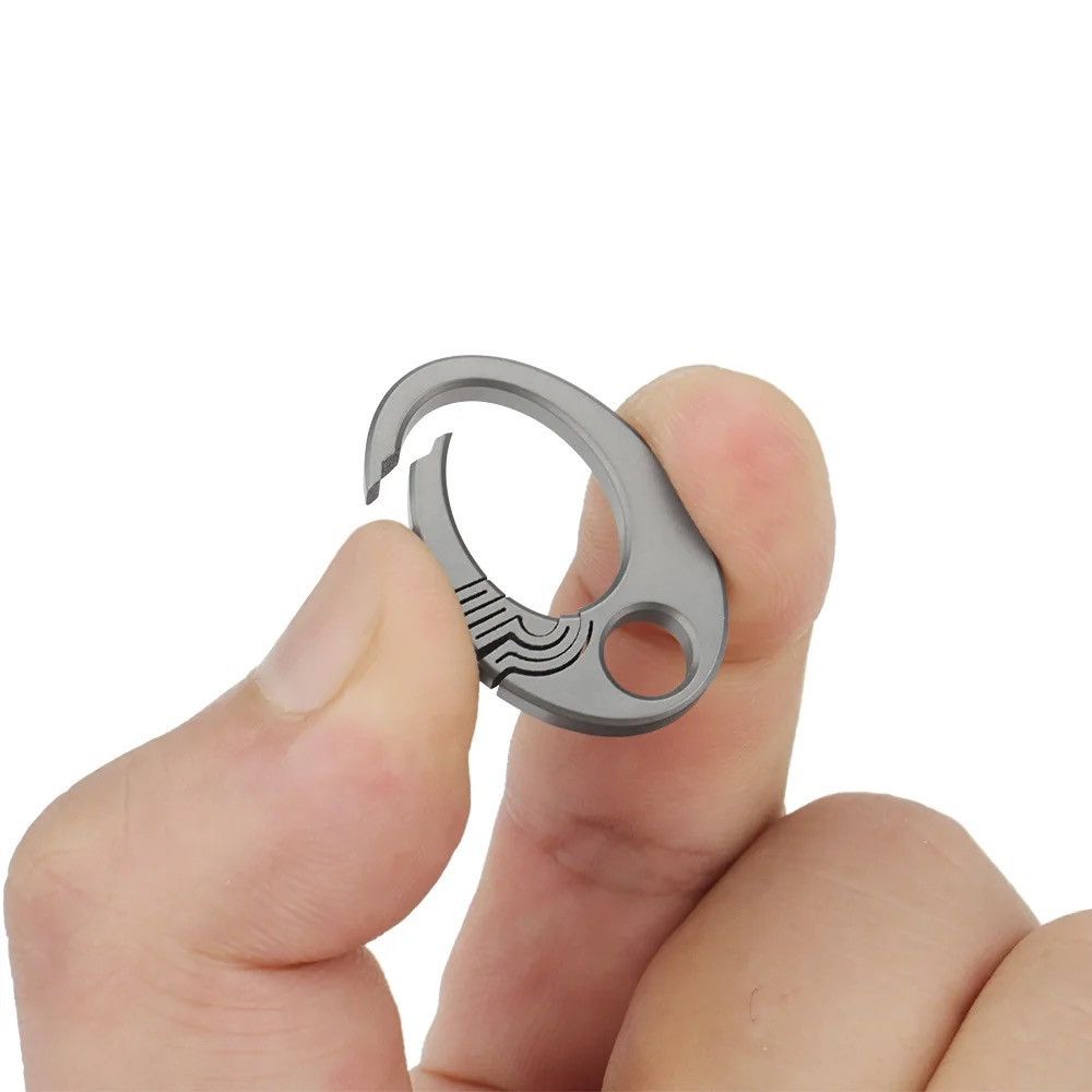 Other 2Pcs Titanium Buckle Car Key Ring EDC Keychain Camping Tool Size ONE SIZE - 1 Thumbnail