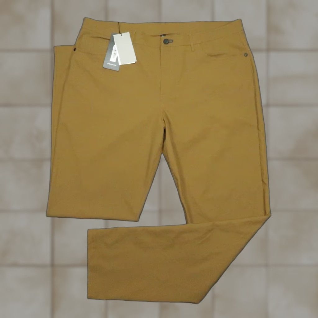 Vintage Public Rec Pants Mens 40x36 5 Pocket Straight Stretch Military Green Workday 2.0 Flat Front Button Zip Solid Regular Chino Pockets 40 In Inseam 36 Eco Size US 40 / EU 56 - 1 Thumbnail