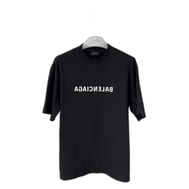 Balenciaga Balenciaga Black Logo Short Sleeve TShirt-2505 Size US XS / EU 42 / 0 - 1 Thumbnail