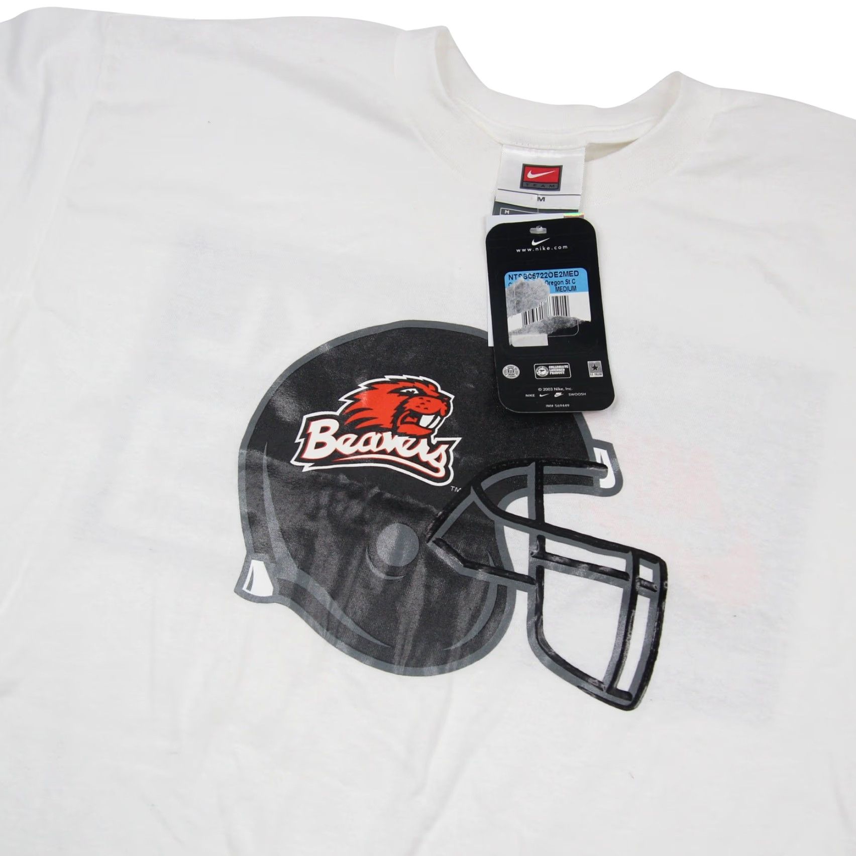 Nike VINTAGE Nike Oregon Beavers Graphic T Shirt Mens M White XS? Size US M / EU 48-50 / 2 - 2 Thumbnail
