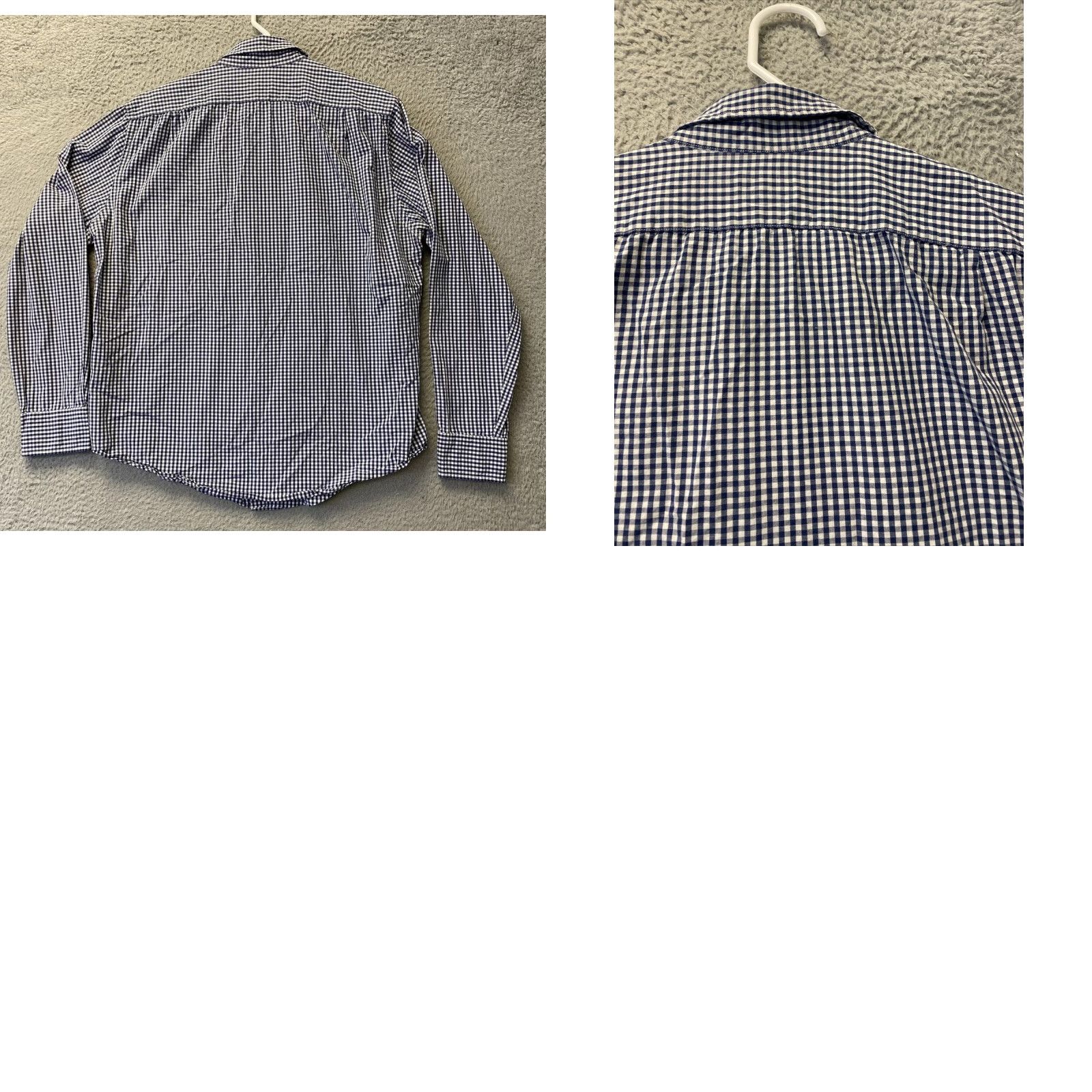 Vintage J.Crew Shirt L Blue Check Button-Down Men’s/98-2 Cotton Blend Knit Casual Button-Up Shirt Mens Regular Fit Size US L / EU 52-54 / 3 - 8 Thumbnail