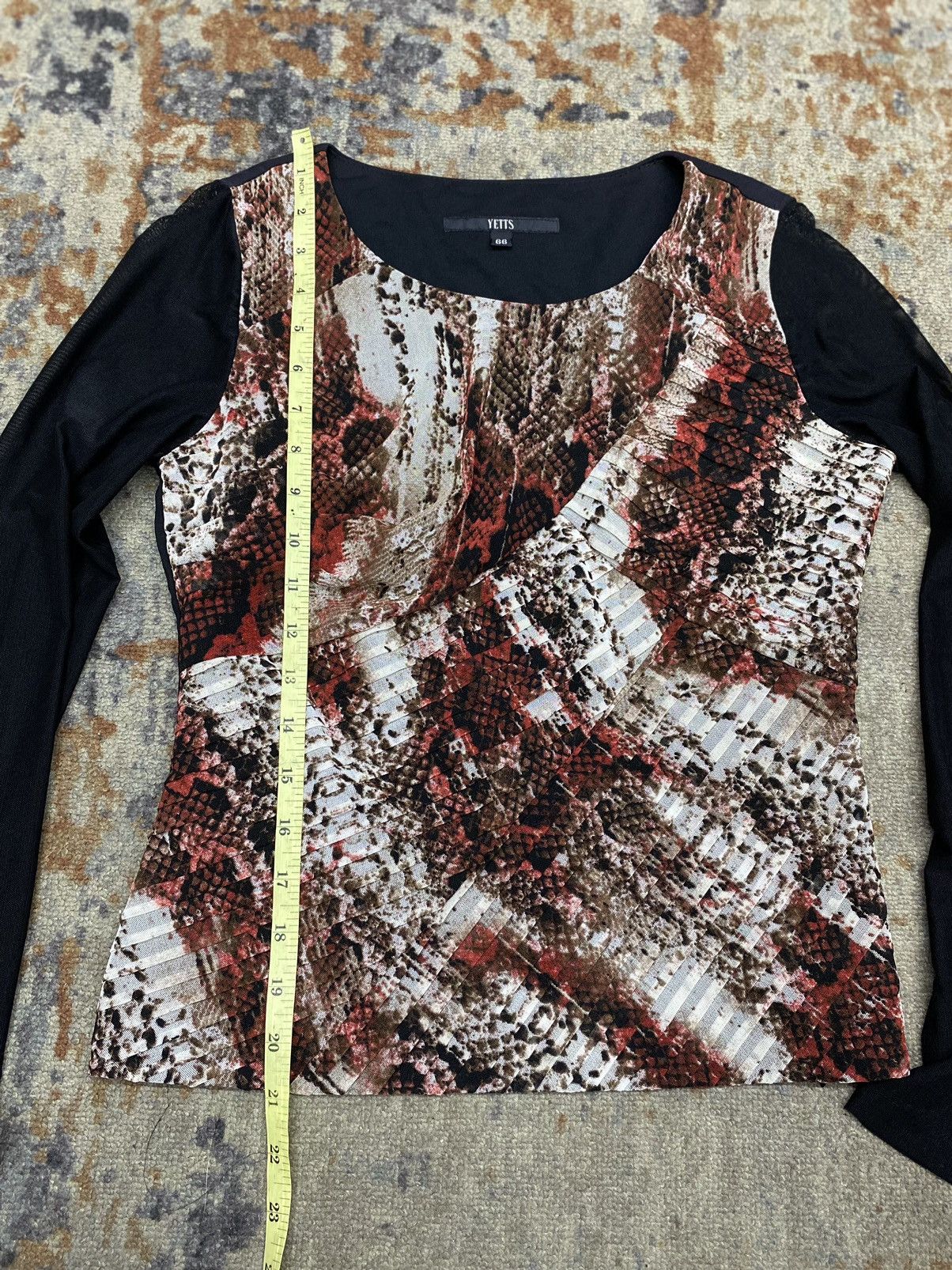 Japanese Brand × Jean Paul Gaultier jean paul gaultier style meshtop snake skin YETTS Size S / US 4 / IT 40 - 11 Thumbnail