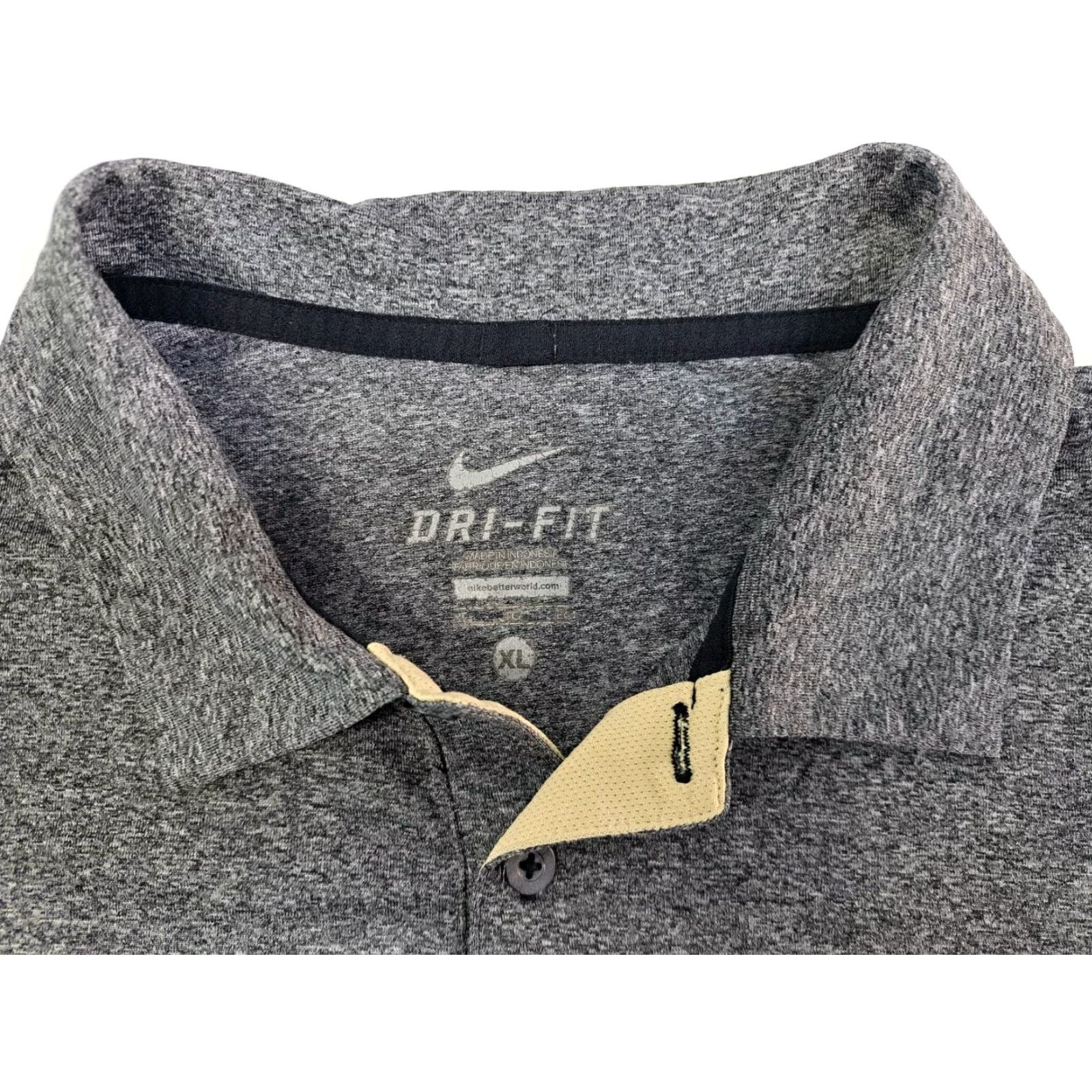 Nike Nike Dri-Fit Polo Shirt Mens Short Sleeve Colorado Buffaloes XL Grey/Tan Size US XL / EU 56 / 4 - 2 Thumbnail