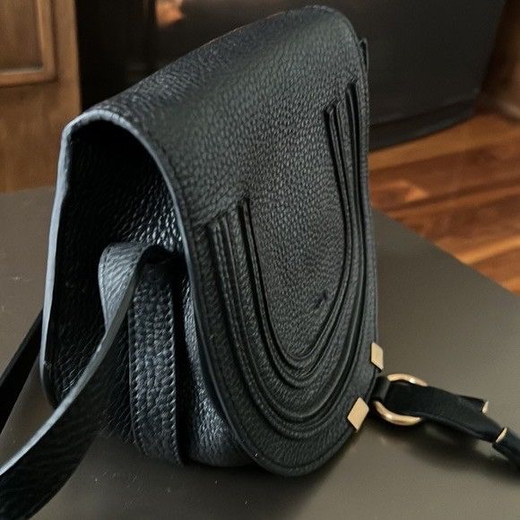 Chloe CHLOÉ SMALL MARCIE BLACK SHOULDER BAG GENUINE CALFSKIN Size ONE SIZE - 3 Thumbnail