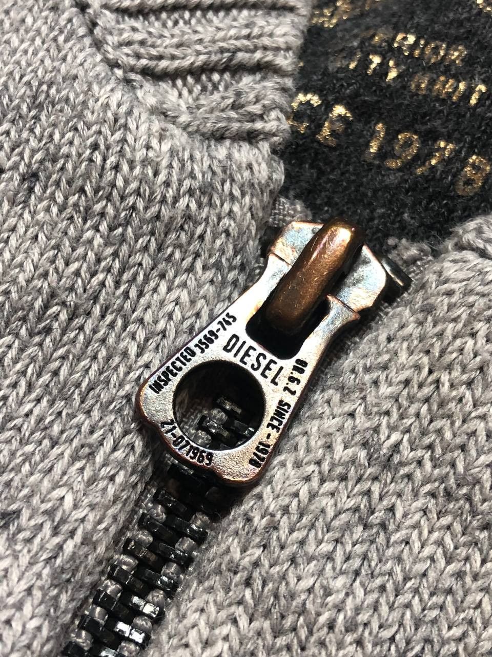 Diesel hoodie zip gray Diesel logo vintage streetwear Size US M / EU 48-50 / 2 - 6 Thumbnail