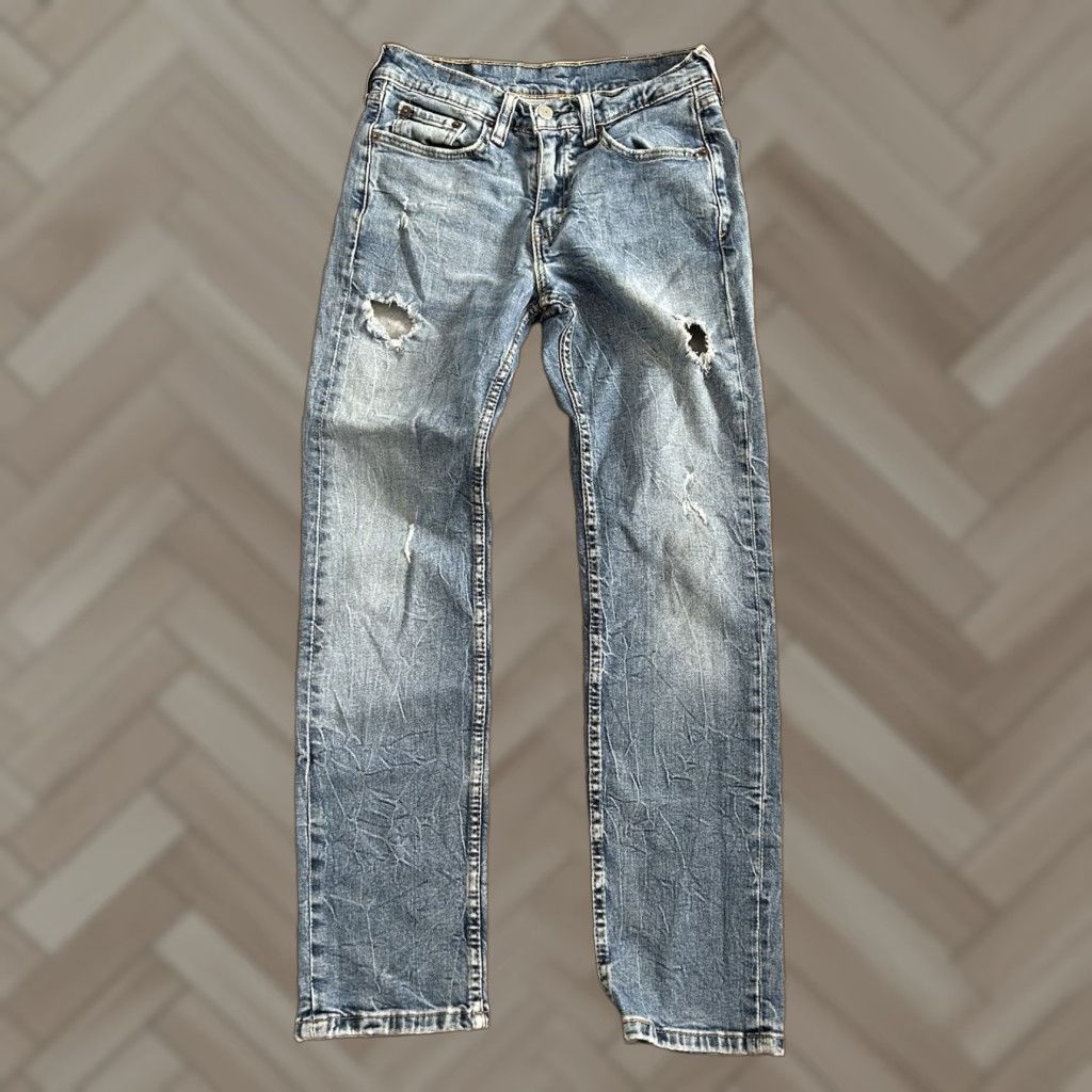Levi's Levi's 514 Slim Straight Jeans Denim Blue 28x30 Mens Regular Size US 28 / EU 44 - 1 Thumbnail