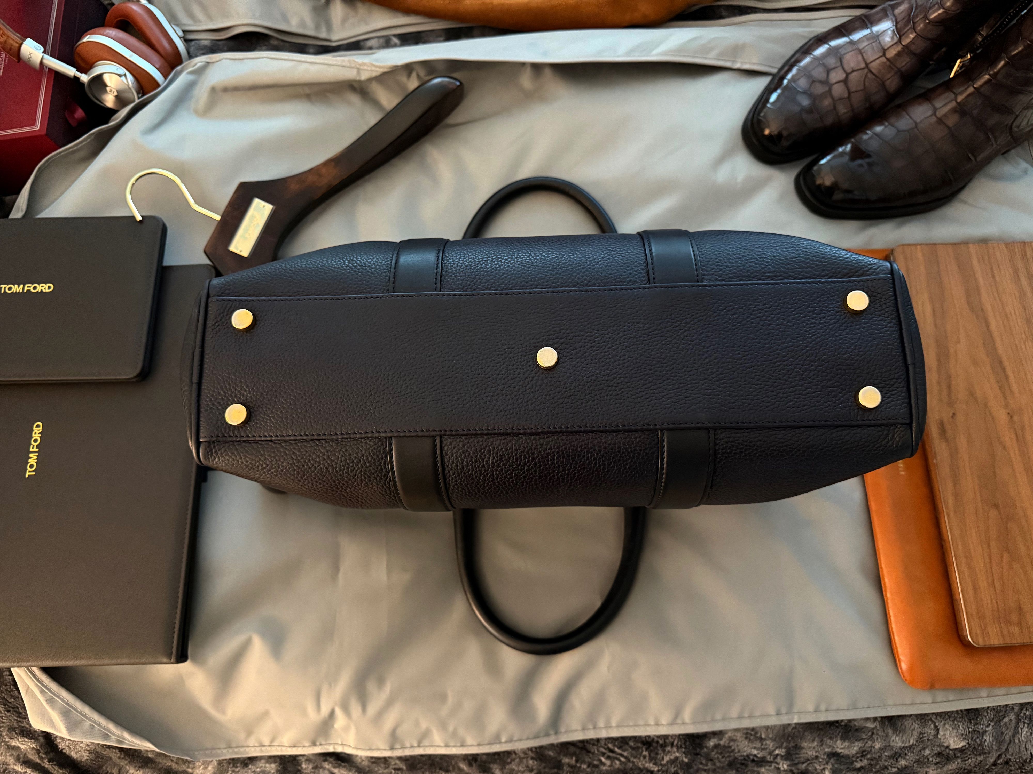 Coveted $4,350 w/tax Signature Buckley Leather Briefcase