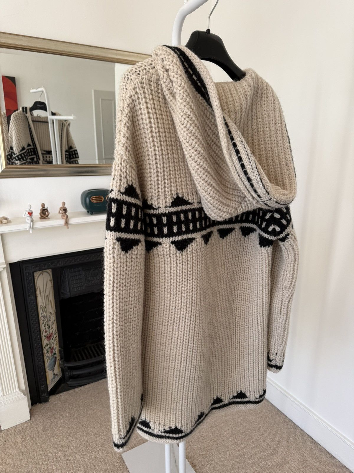 Saint Laurent Paris FW21 Saint Laurent Baja Hooded Cardigan Jacquard Size US M / EU 48-50 / 2 - 5 Thumbnail