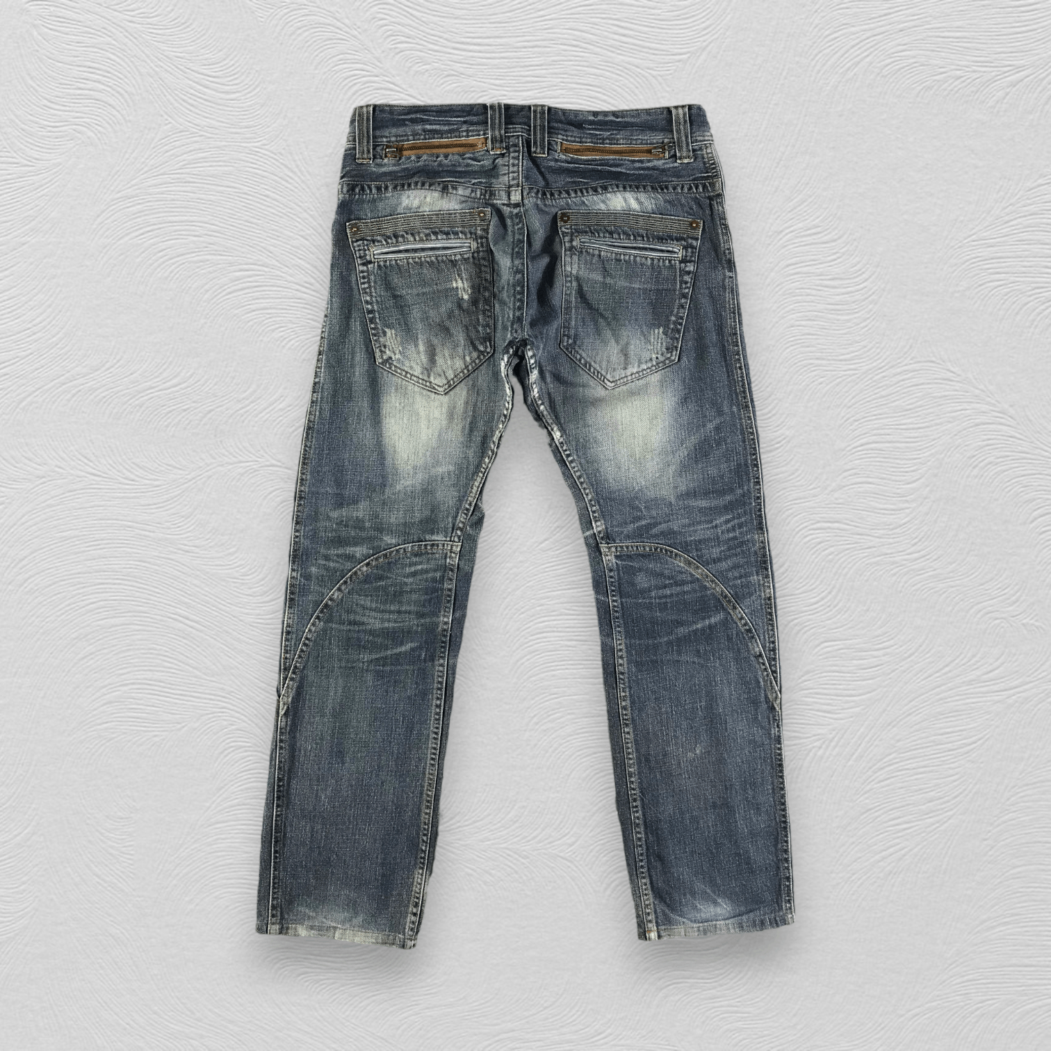 Japanese Brand Made In Heaven Zipper Jeans KJ2416 Size US 34 / EU 50 - 2 Thumbnail