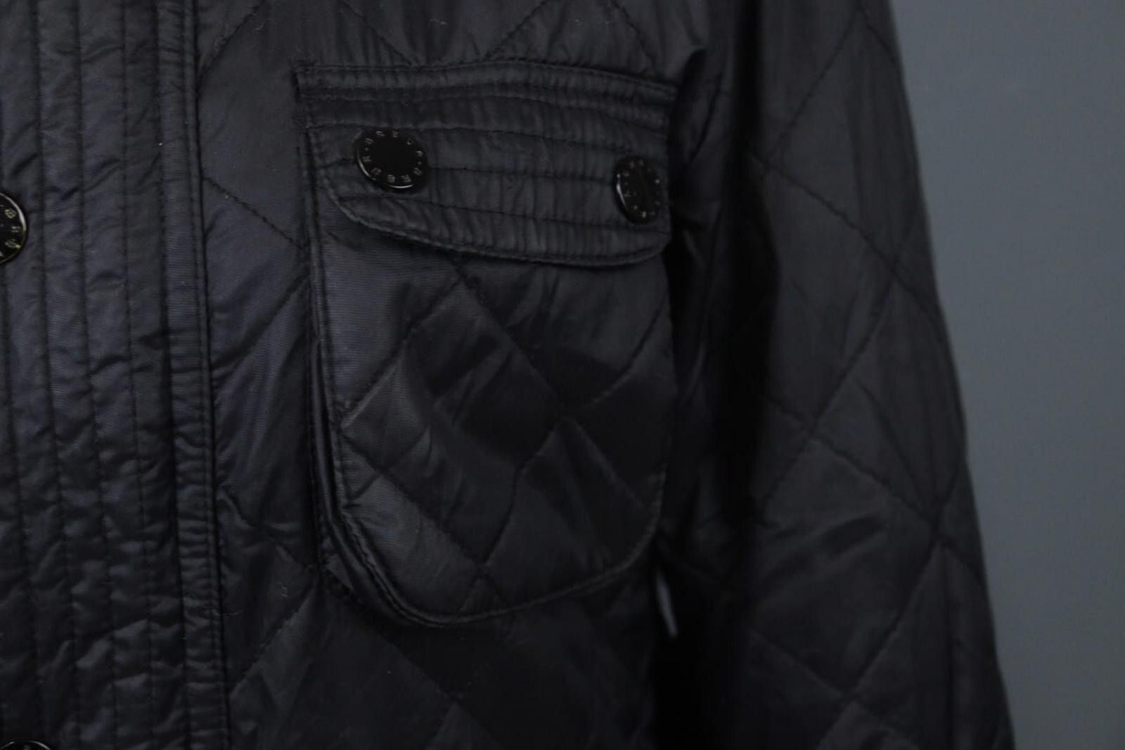 Barbour Barbour Black Belted Mock Neck Pocket Zip Quilted Jacket Size US M / EU 48-50 / 2 - 6 Thumbnail