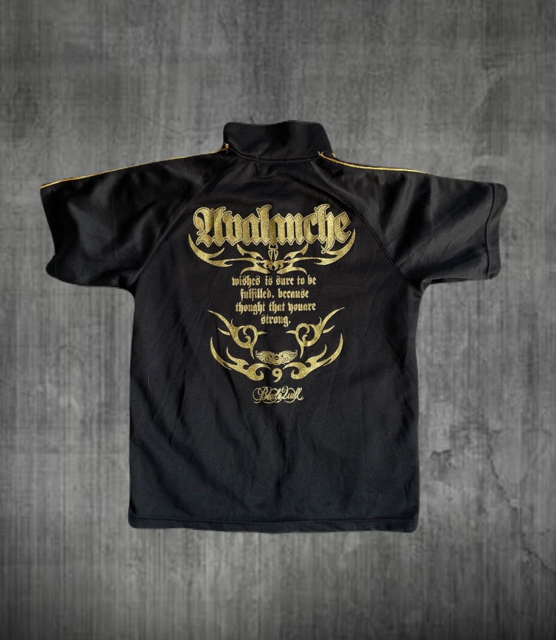 If Six Was Nine 2000s Japanese archive Vkei Glitter Poem Raglan Jersey Top Size US L / EU 52-54 / 3 - 1 Thumbnail