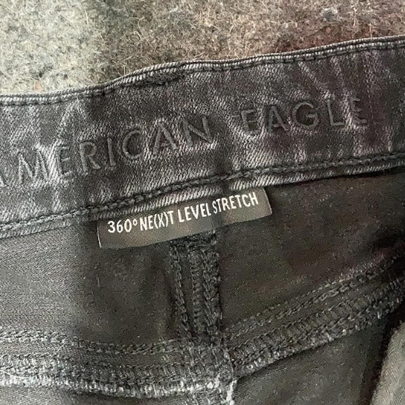 American Eagle Outfitters American Eagle Outfitters Black Denim Skinny Jeans 6 Short Size 28" / US 6 / IT 42 - 3 Thumbnail