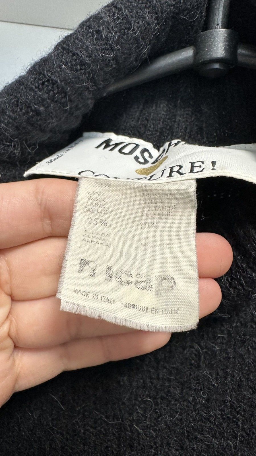 Moschino Archival Moschino Couture 90s Runway Teddy Bear Knit Sweater Size US XS / EU 42 / 0 - 13 Thumbnail