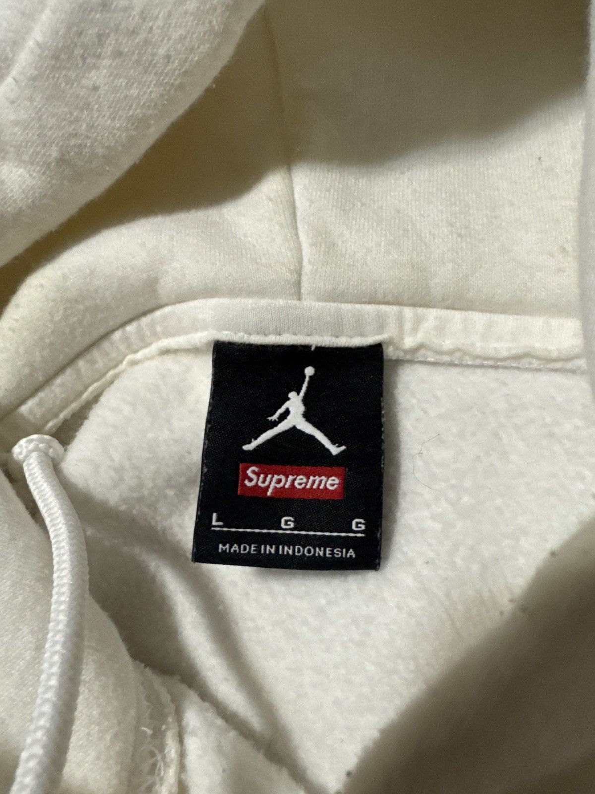 Jordan Brand × Supreme Supreme Jordan Hooded Pullover Size US L / EU 52-54 / 3 - 9 Thumbnail