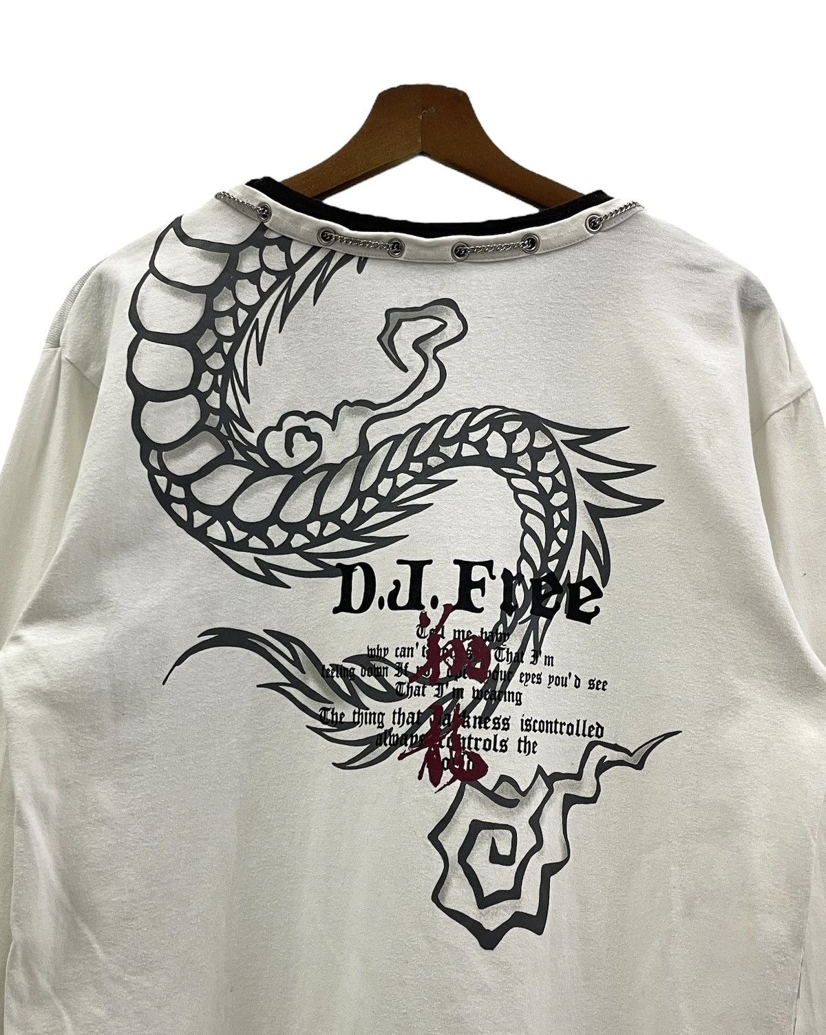 PPFM Vintage D.J.Free Japan Dragon Longsleeves Lace Tshirts Size US S / EU 44-46 / 1 - 8 Thumbnail