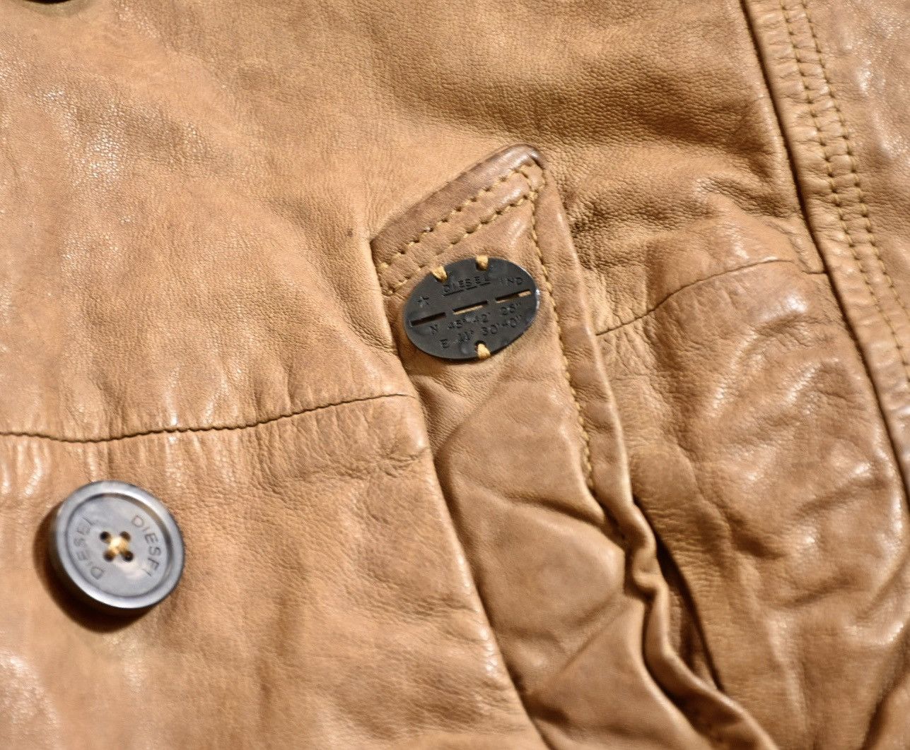Diesel Diesel Leather Jacket/Coverall（Sheepskin） Size US S / EU 44-46 / 1 - 7 Thumbnail