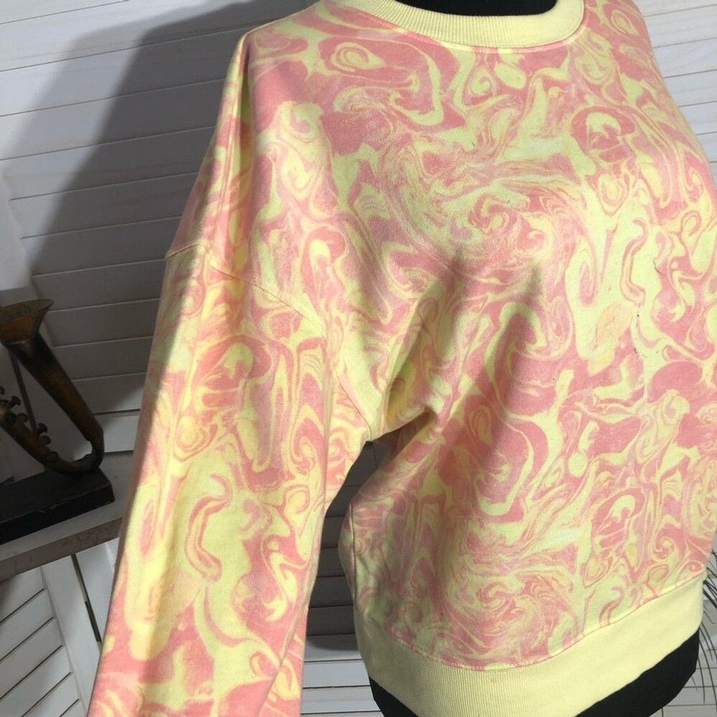 BP. BP. Nordstrom Sweatshirt Tie Dye Spacey Swirl Pink Yellow XS Size XS / US 0-2 / IT 36-38 - 6 Thumbnail