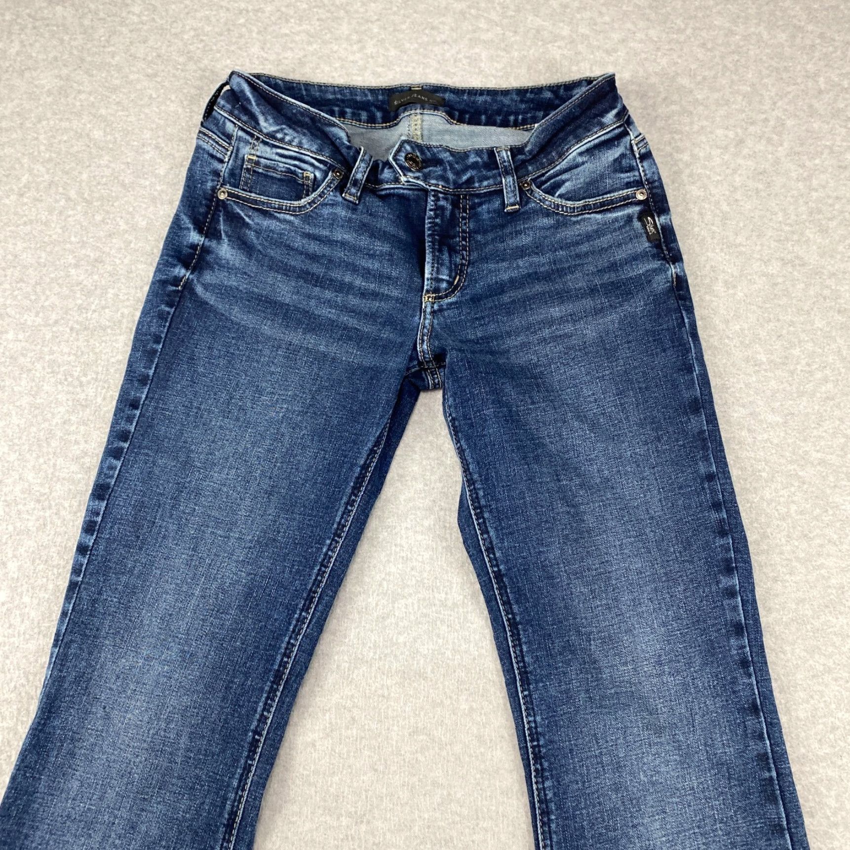 Silver Jeans Co. Silver Jeans Tuesday Slim Boot Womens 30 X 26 Blue Bootcut Stretch Mid Denim Jeans Size 30" / US 8 / IT 44 - 2 Thumbnail