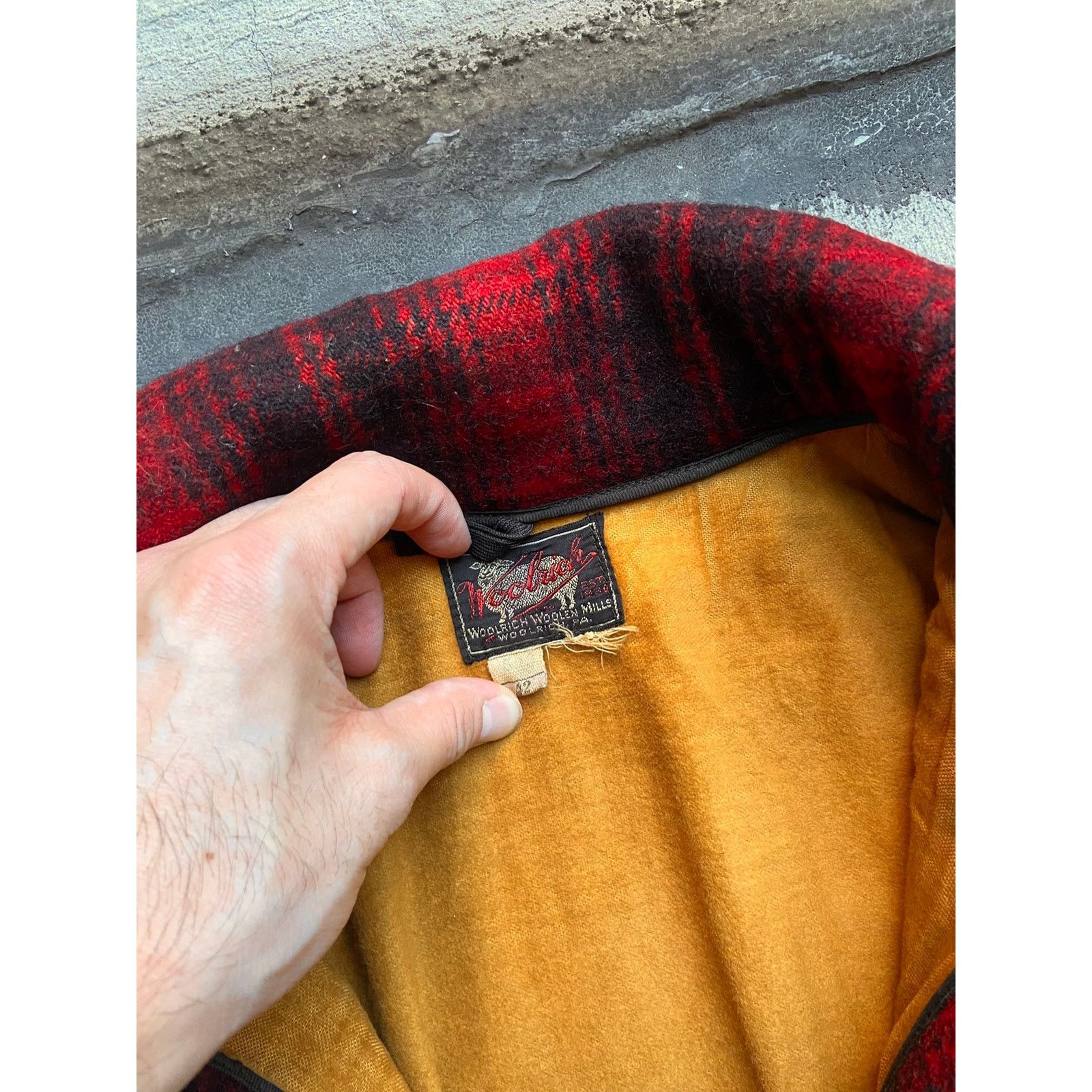 Vintage × Woolrich Woolen Mills Vintage 50s Woolrich Mackinaw Buffalo Plaid Wool Jacket Coat Size US M / EU 48-50 / 2 - 2 Thumbnail