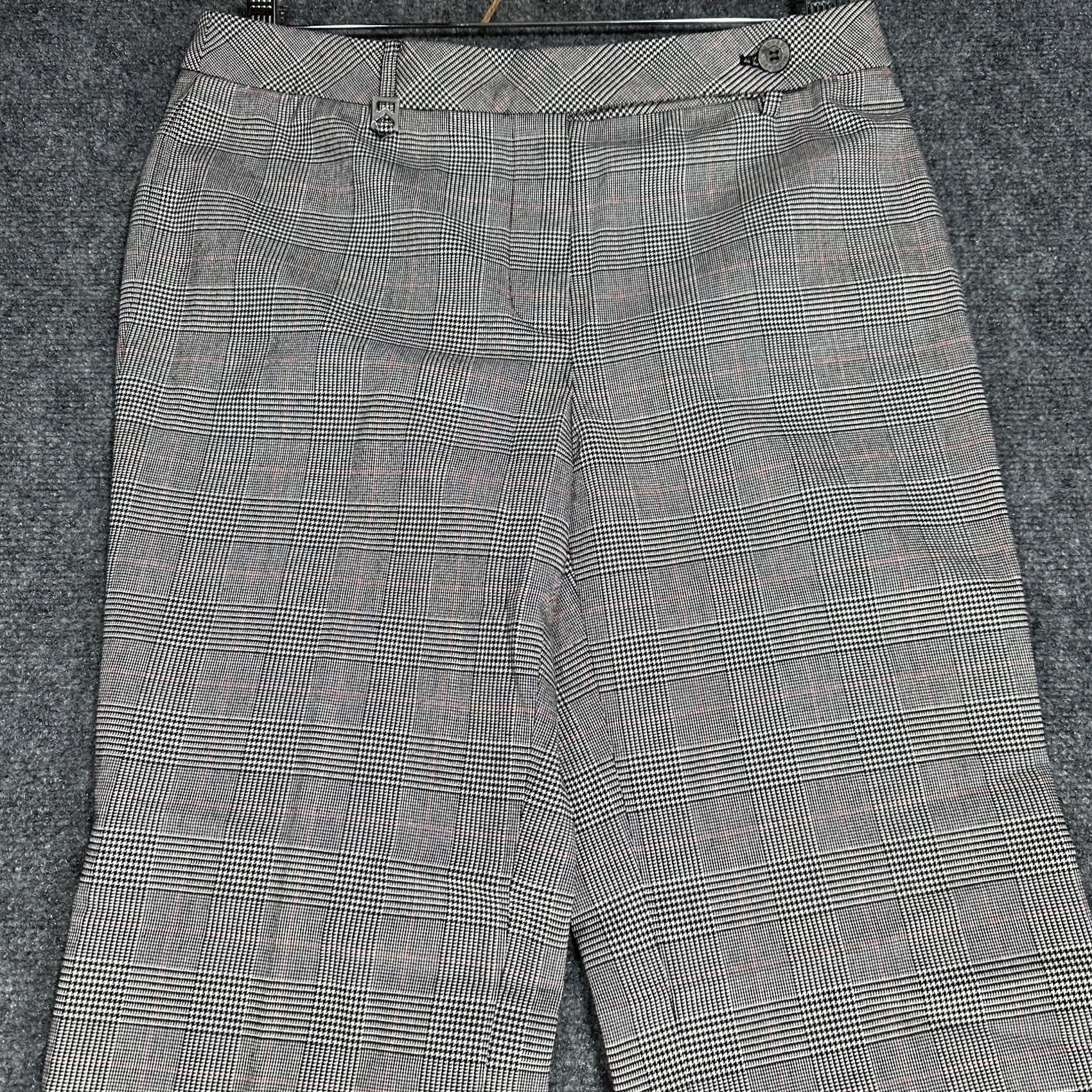 Michael Kors Michael Kors Pants Womens 6 Gray Plaid Bootcut Zip Fly Back Pocket Dress Pants Jeans Trousers Women MasterBrand MK Size 28" / US 6 / IT 42 - 3 Thumbnail