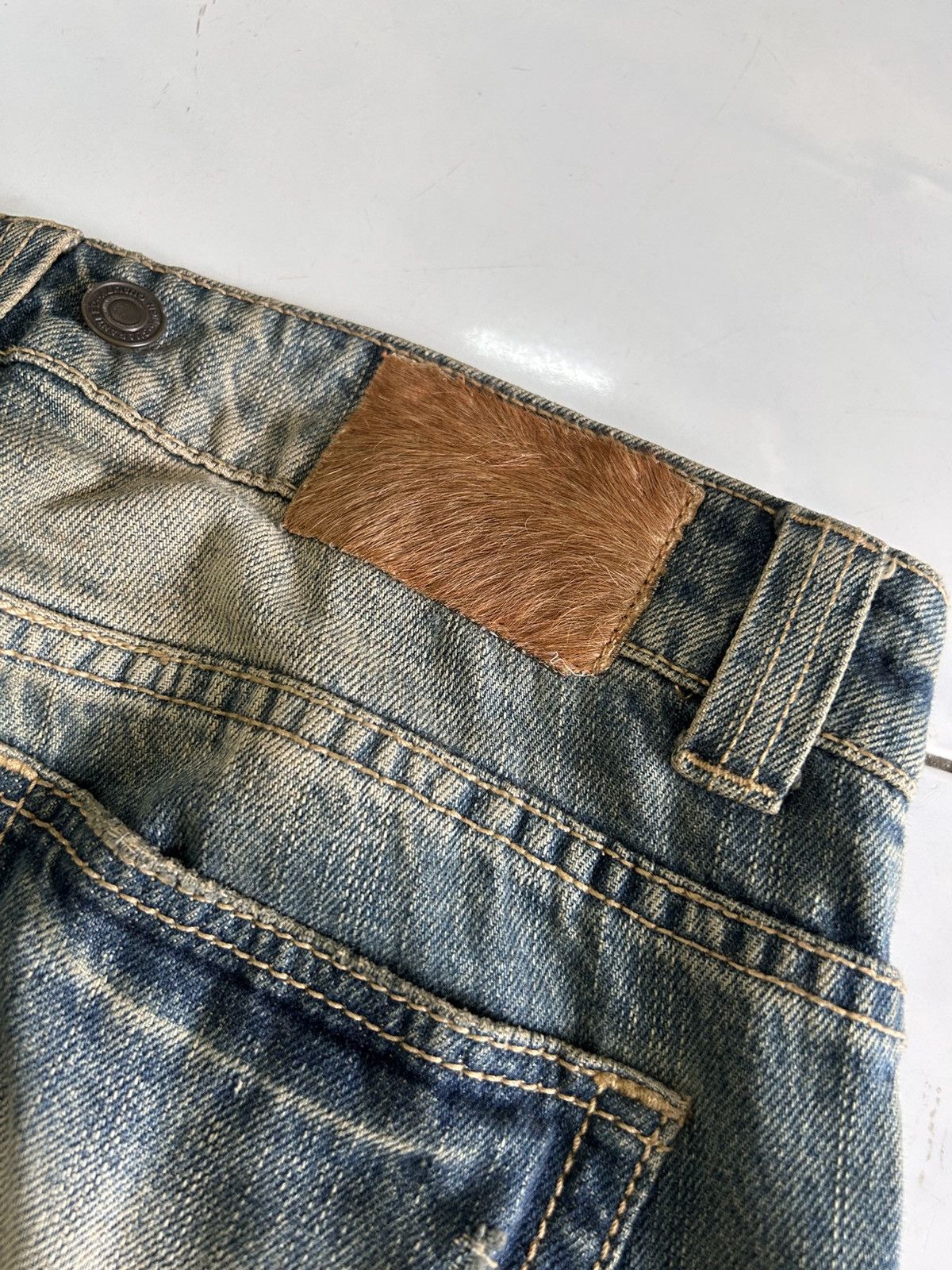 Japanese Brand Vintage Japanese Denim Distressed Mud Wash Jeans Size US 32 / EU 48 - 10 Thumbnail