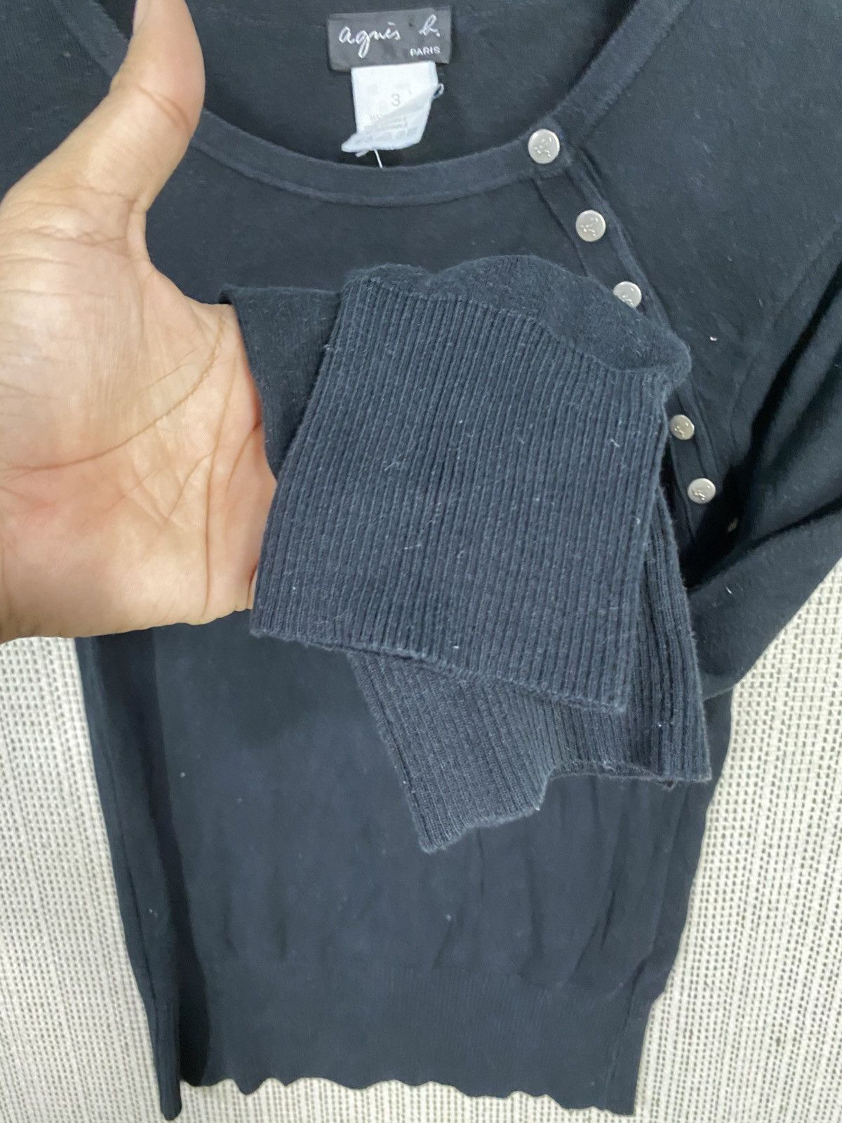 agnes b. Vintage agnes b sweater shoulders button size 3 Size M / US 6-8 / IT 42-44 - 6 Thumbnail
