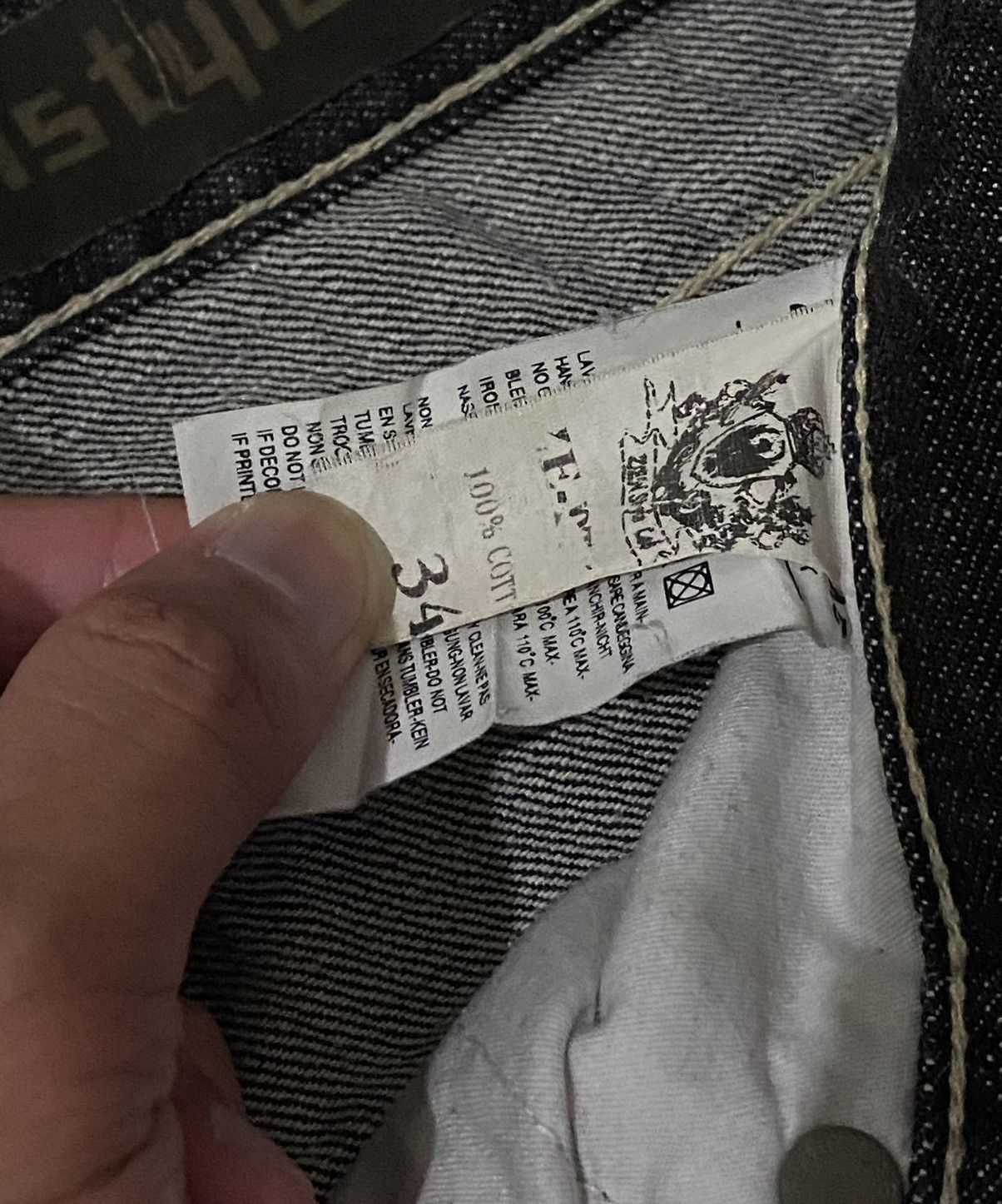 20471120 × GOSTAR DE FUGA × Japanese Brand Zenstyle Lab Japan Jean Pocket Logo Crown Fire Cross Size US 36 / EU 52 - 23 Thumbnail