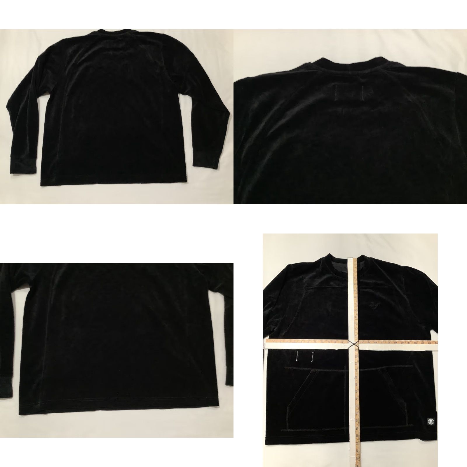 Reigning Champ VINTAGE Reigning Champ Sweatshirt Mens L Black Velour Crewneck Jide Osifeso Size US L / EU 52-54 / 3 - 8 Thumbnail