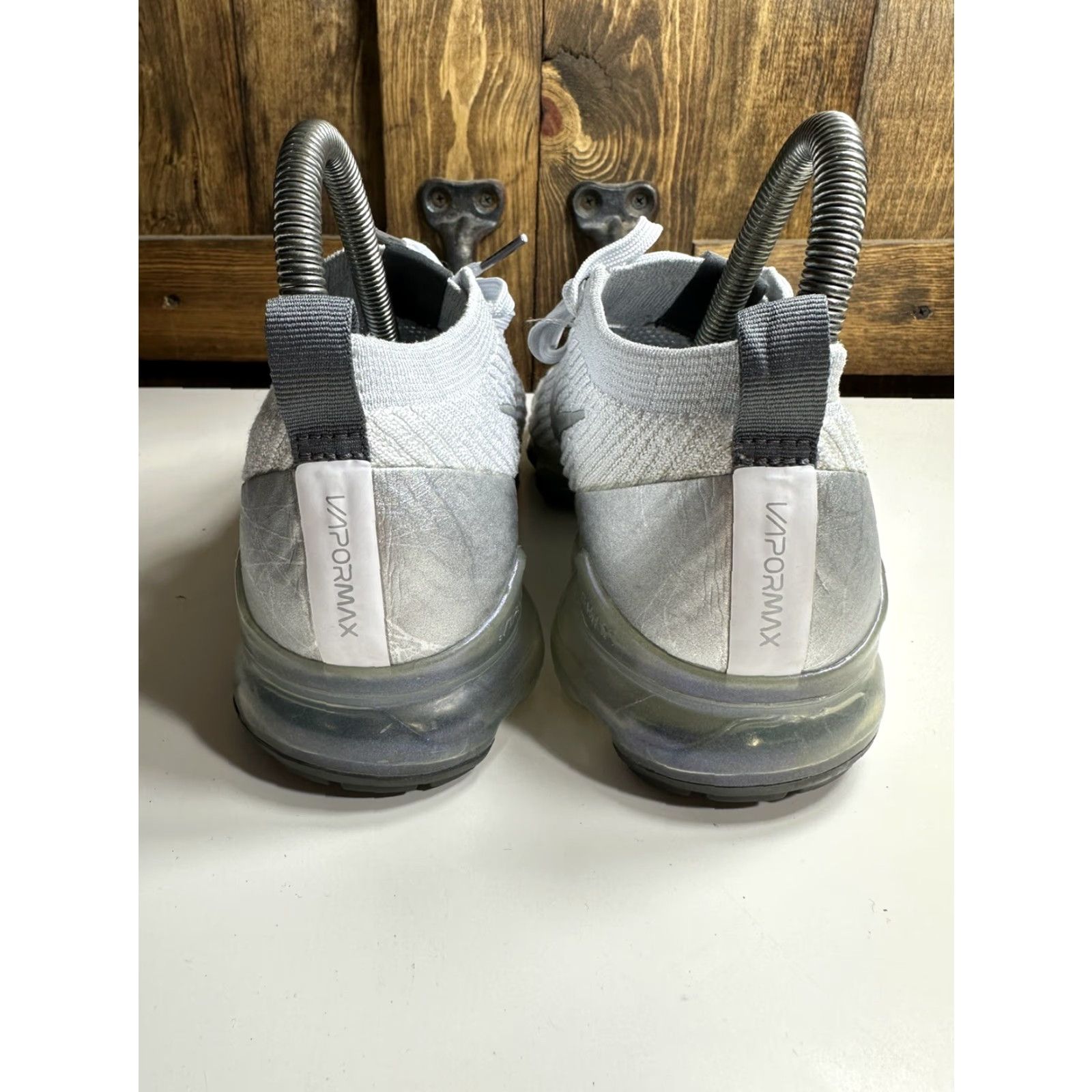 Nike VINTAGE Nike Air VaporMax Flyknit 3 Pure Platinum 2019 Sneaker Women Size 7.5 White AJ6910-100 Womens Size ONE SIZE - 7 Thumbnail