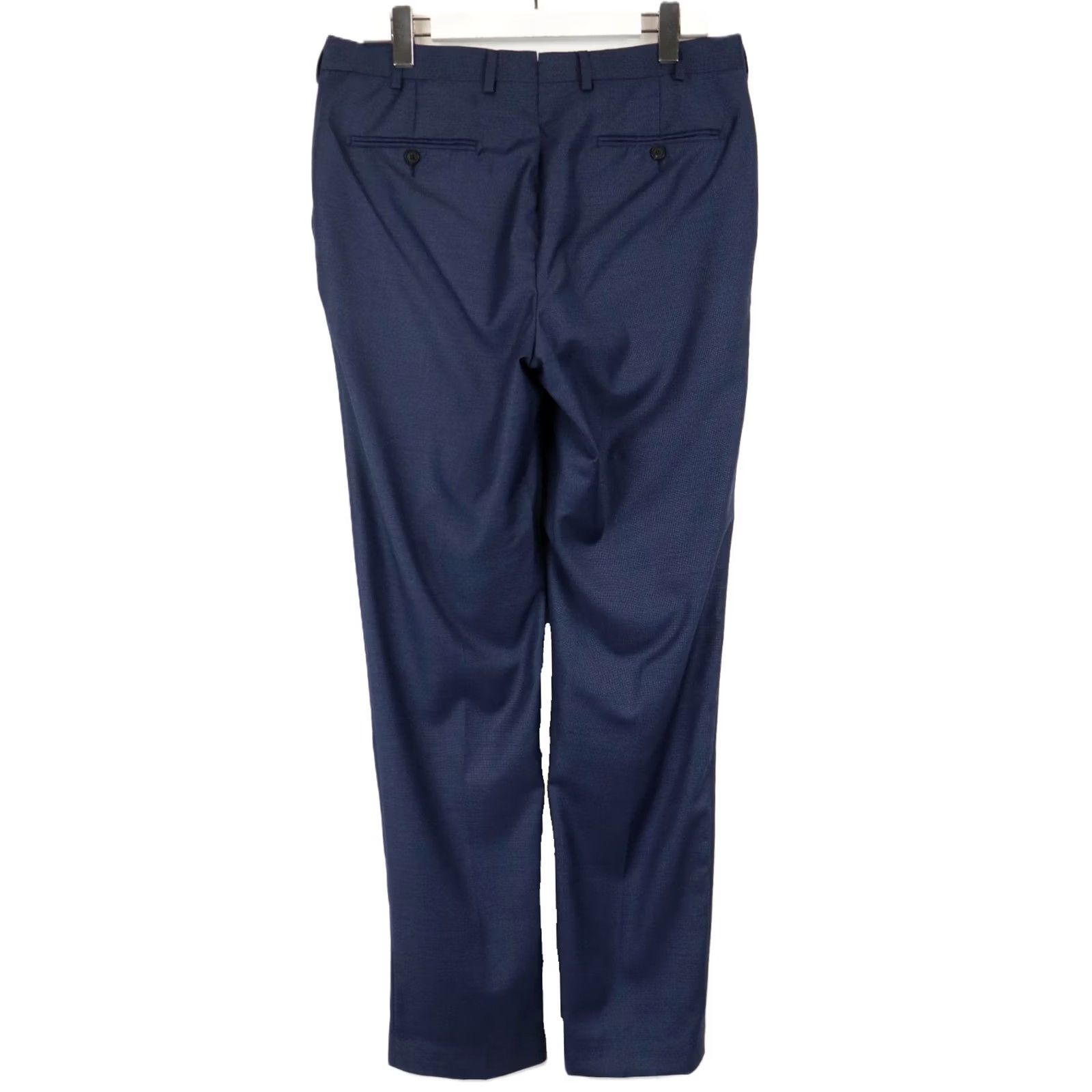 Suitsupply Suitsupply Suit Mens UK 42 Sienna Trousers Men Navy Pure Wool Zip Fly Pleated Size US 42 / EU 58 - 2 Thumbnail