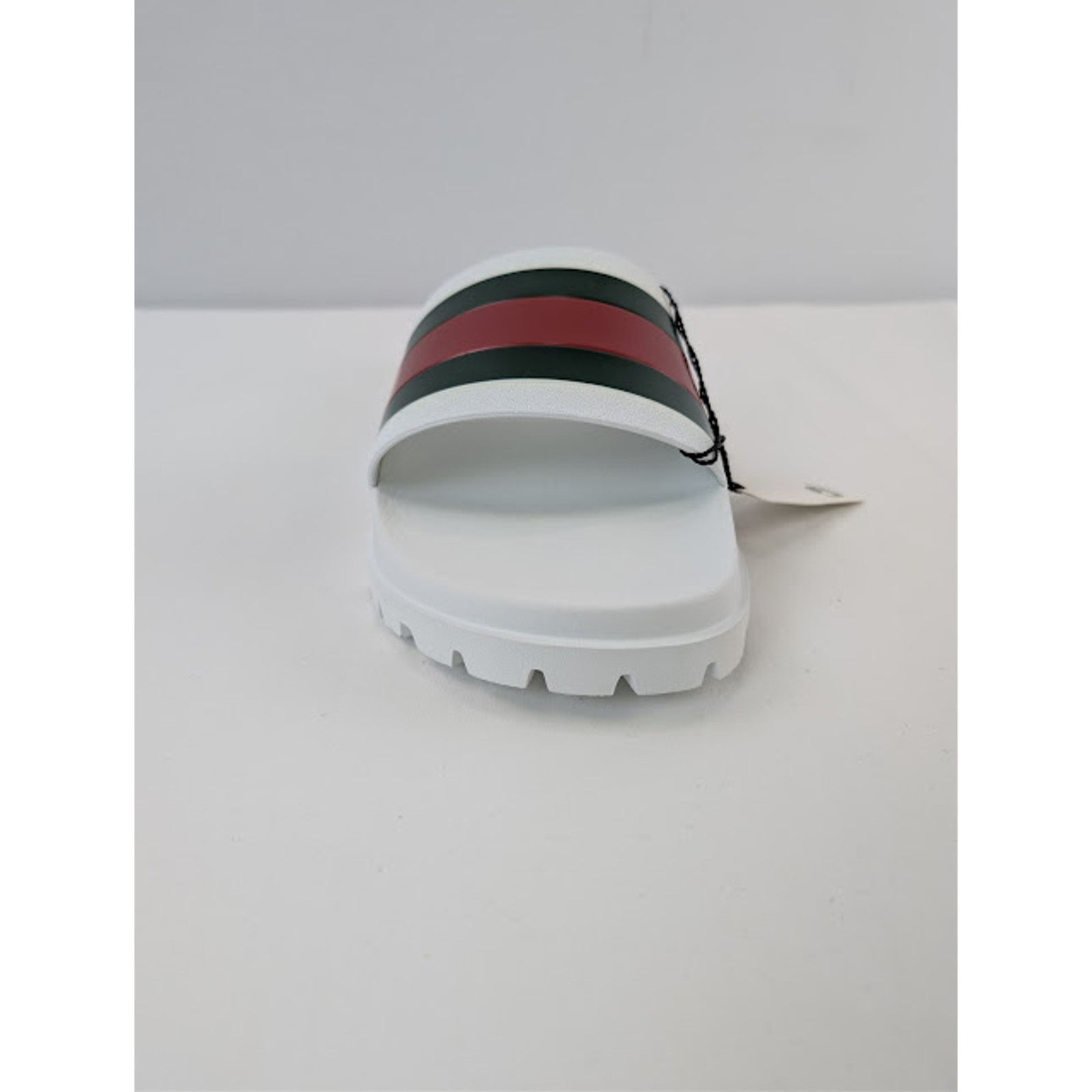 Gucci o1rshd1 13 Gucci-13.5 US / Web Slide Sandal in Great White Size US 14 / EU 47 - 15 Thumbnail