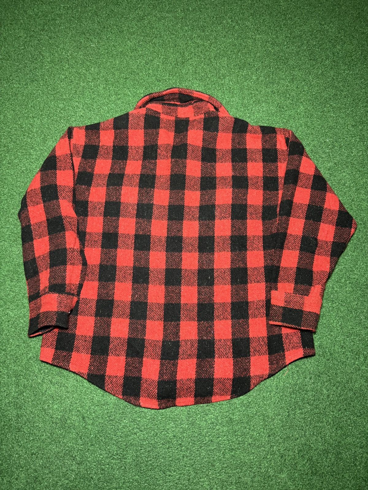 Vintage Vintage 70s Kmart Wool Red Plaid Large Boxy Flannel Shirt Size US L / EU 52-54 / 3 - 4 Thumbnail