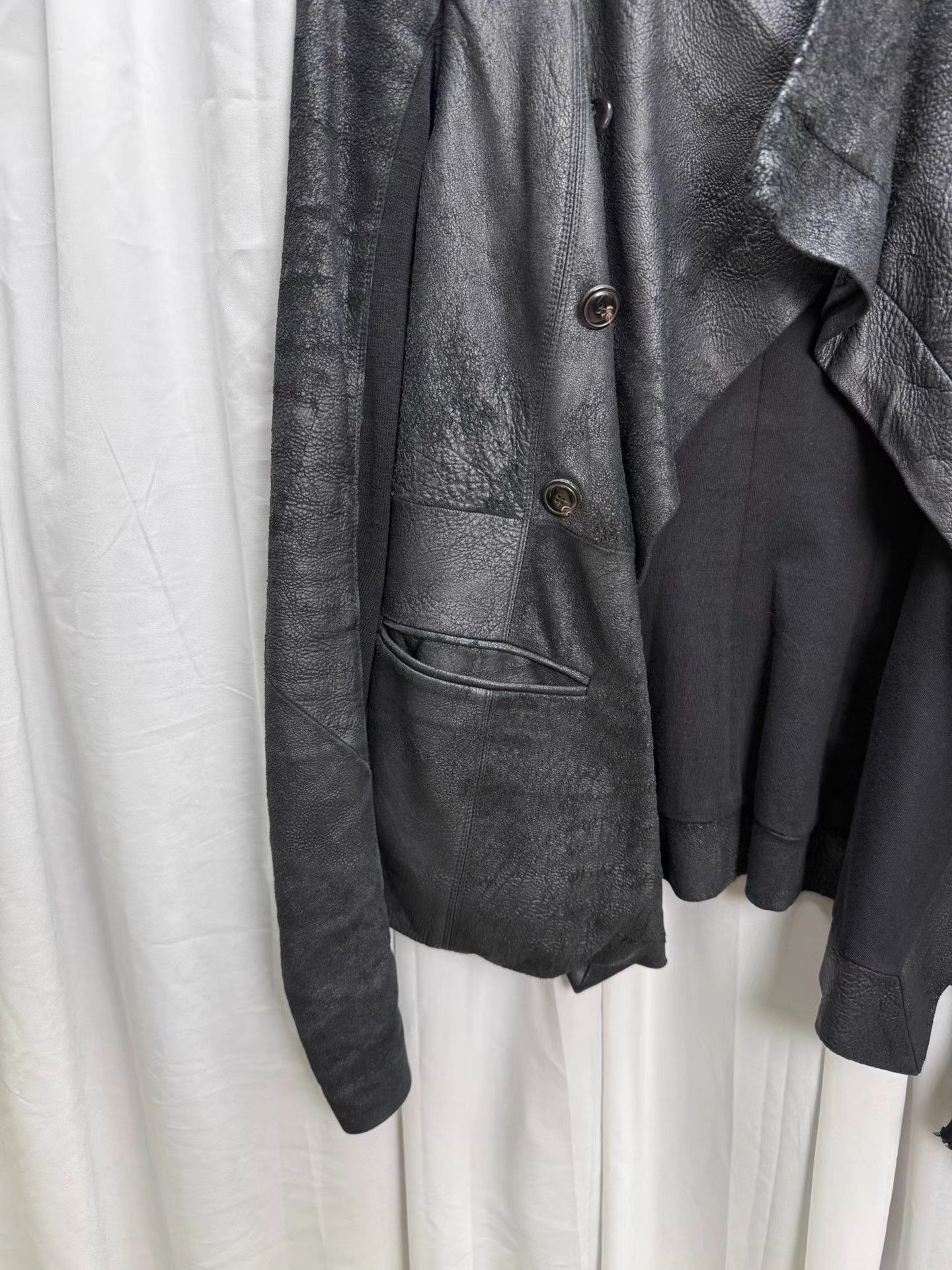 Rick Owens Rick Owens Suede Distressed Jacket K20 Size XS / US 0-2 / IT 36-38 - 3 Thumbnail