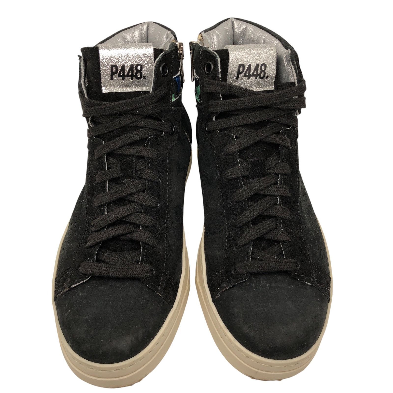 P448 P448 Womens Size 36 US 6/6.5 Taylor High Top Sneakers Black Size US 6 / IT 36 - 8 Thumbnail
