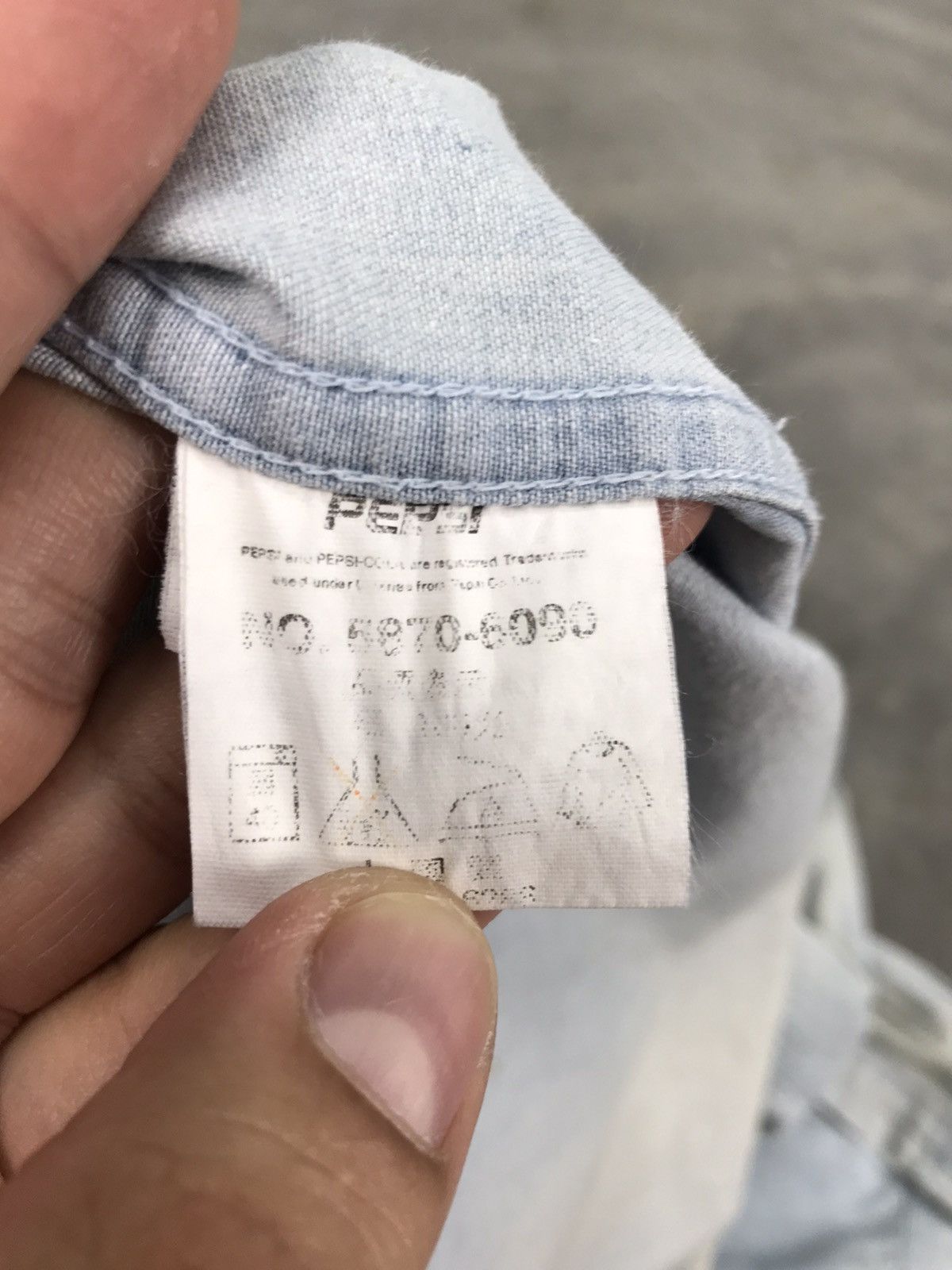 Pepsi Vintage Pepsi Longsleeve Distressed Button Up Shirt Denim Size US XXL / EU 58 / 5 - 9 Thumbnail