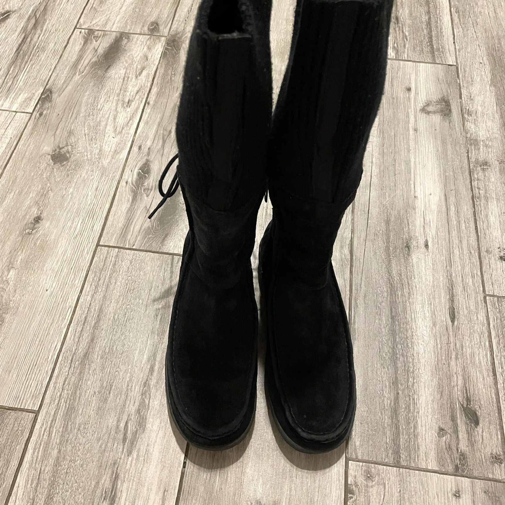 The North Face The North Face Womens Black Suede Fold Over Sweater Winter Snow Boots 6 Moccasin Size M / US 6-8 / IT 42-44 - 4 Thumbnail